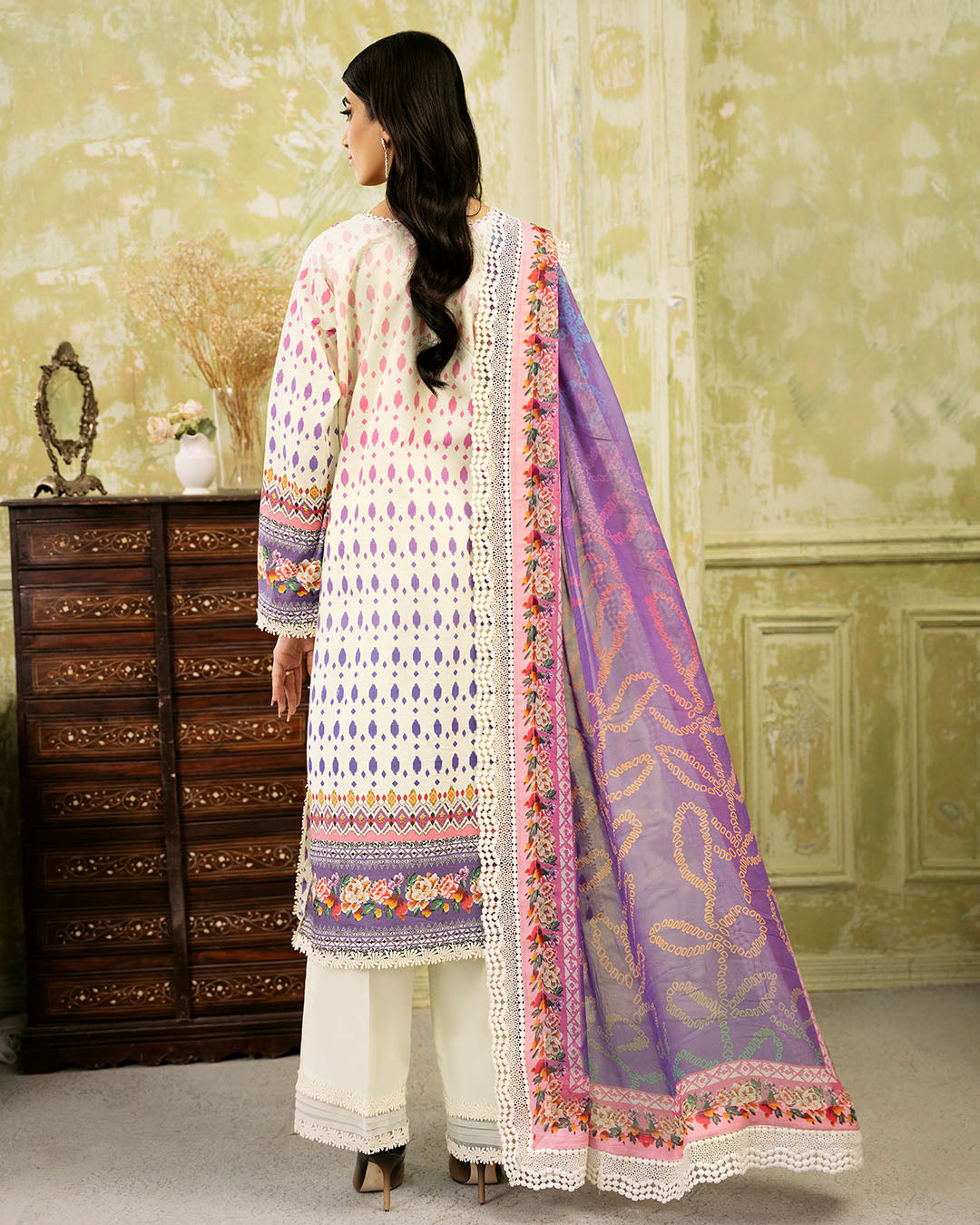 Roheenaz | Flora Printed Lawn | Evangeline -  Roheenaz Luxury - Original Designer Dress - House of Maryam