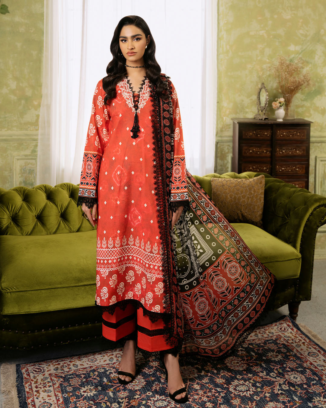 Roheenaz | Flora Printed Lawn | Solstice -  Roheenaz Luxury - Original Designer Dress - House of Maryam