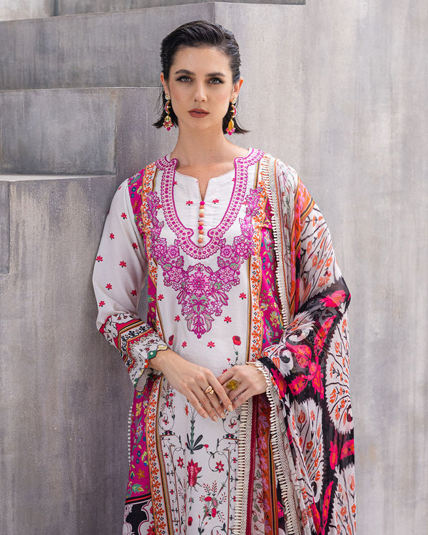 Roheenaz | Azalea Printed Lawn 24 | Marigold Meadows -  Roheenaz Luxury - Original Designer Dress - House of Maryam