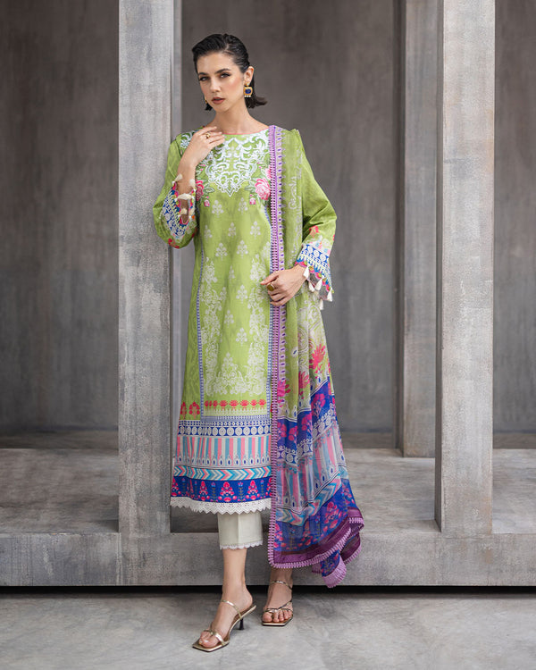 Roheenaz | Azalea Printed Lawn 24 | Serene Seafoam -  Roheenaz Luxury - Original Designer Dress - House of Maryam
