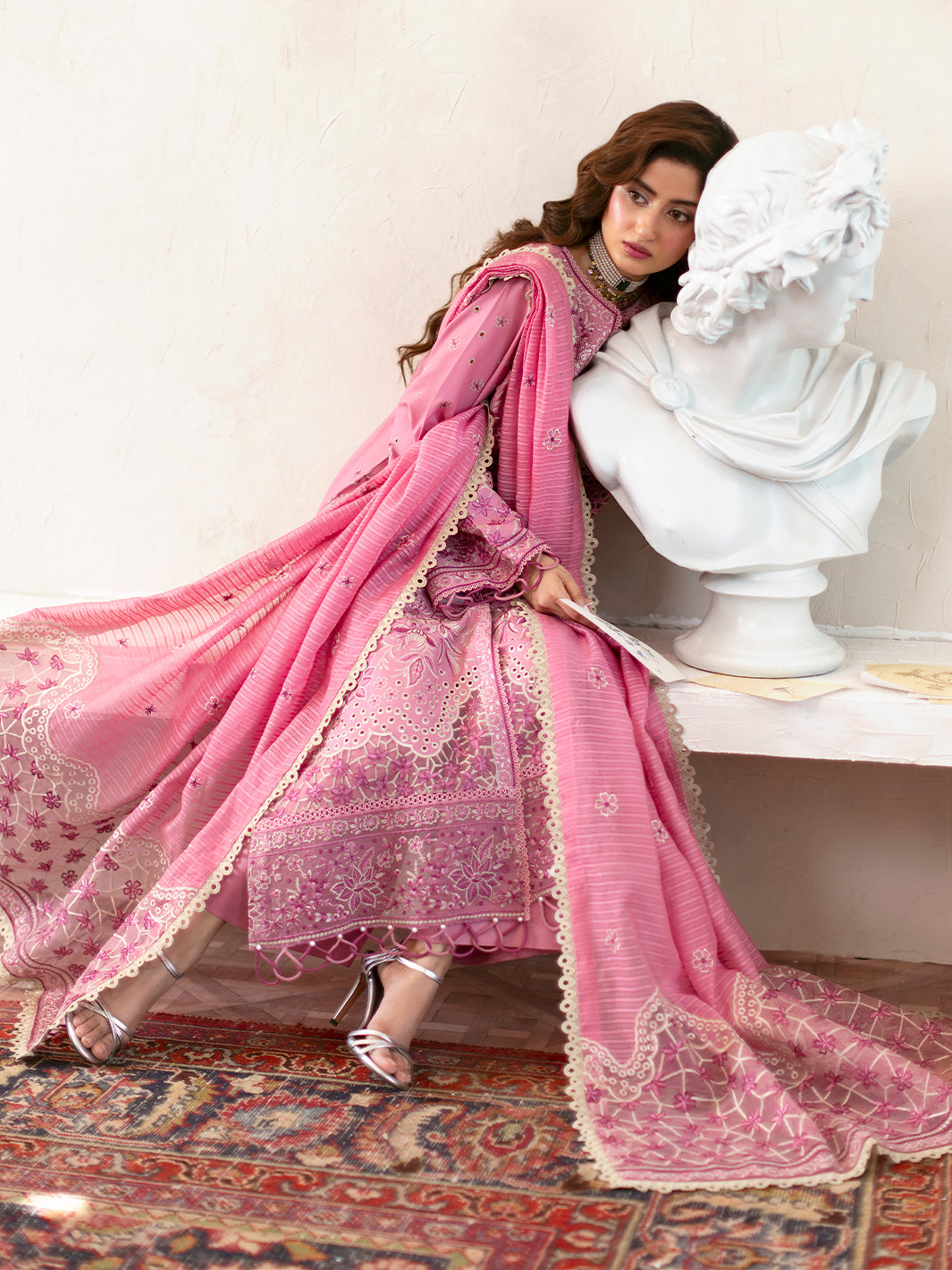 Mahnur | Sophie Luxury Lawn 25 | Raha -  Mahnur Ladies Clothes - Original Designer Dress - House of Maryam