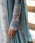 Republic Womenswear | Ilana Eid Luxury Lawn | Azure -  Republic Womenswear Luxury - Original Designer Dress - House of Maryam