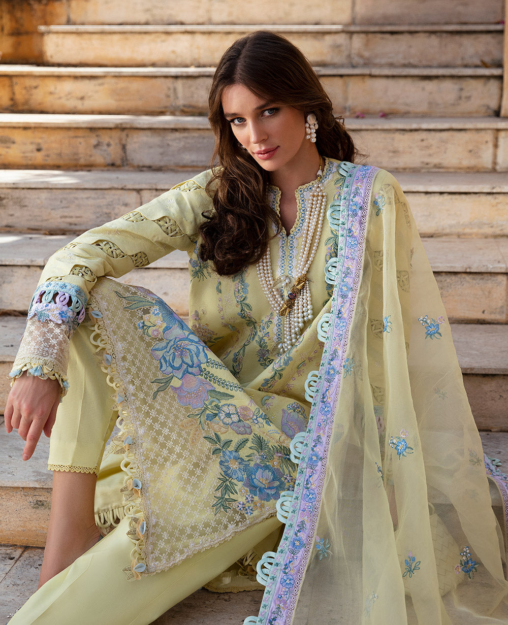 Republic Womenswear | Ilana Eid Luxury Lawn | Sylvie -  Republic Womenswear Luxury - Original Designer Dress - House of Maryam