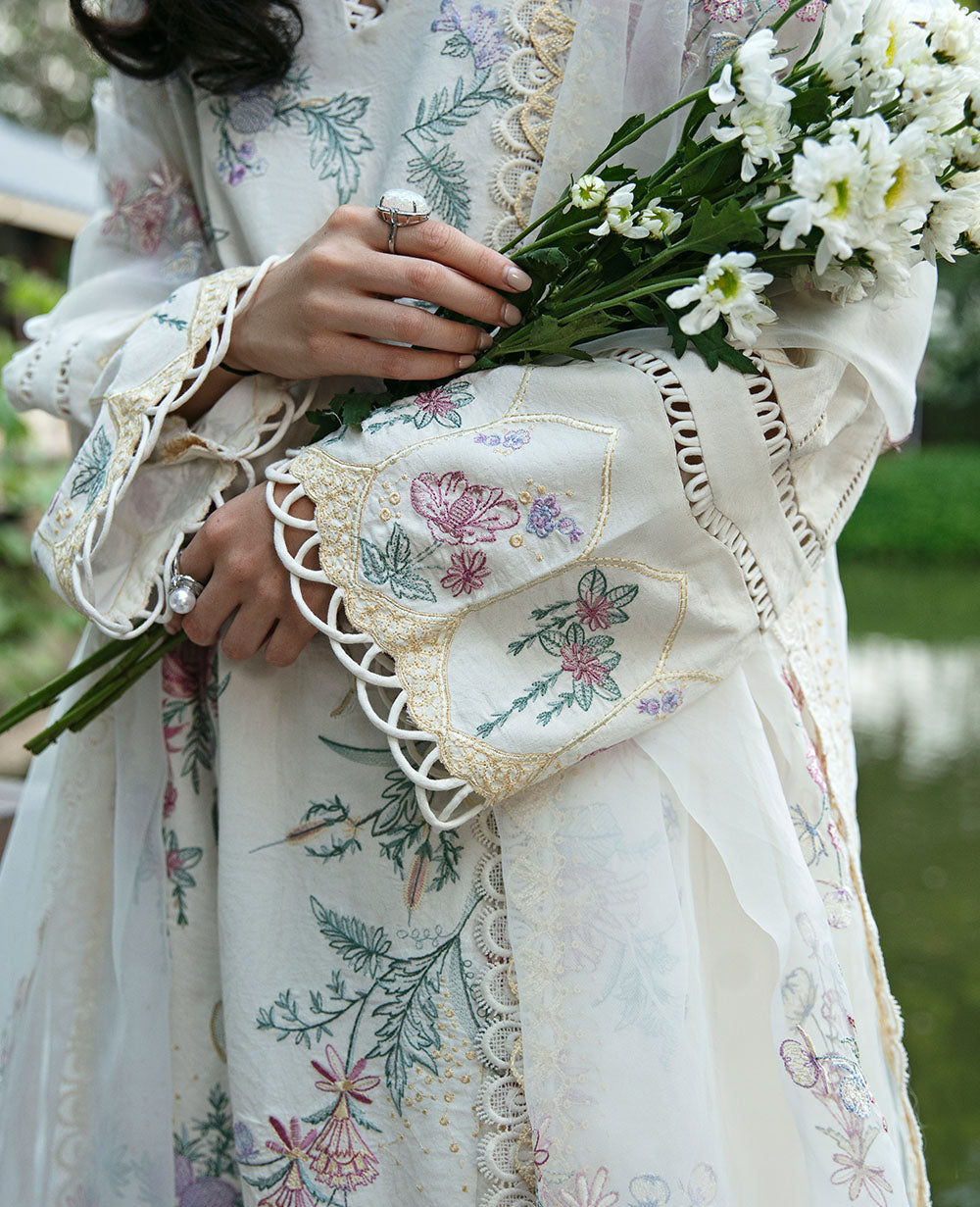 Republic Womenswear | Embroidered Pret 24 | Orchid -  Republic Womenswear Luxury - Original Designer Dress - House of Maryam