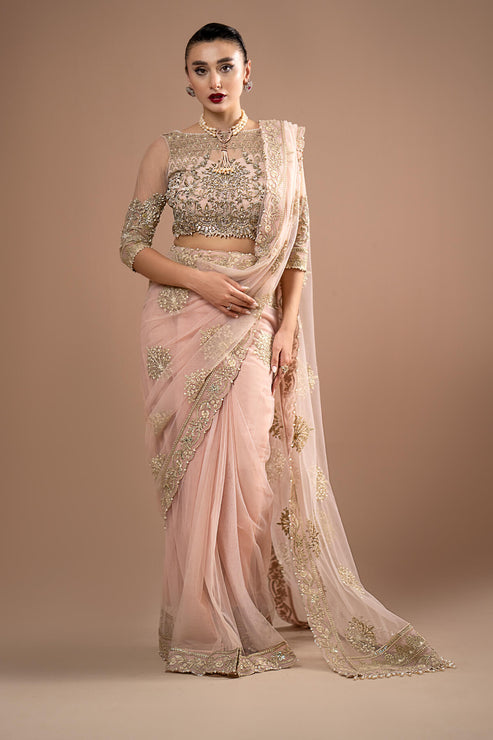 Imrozia Premium | Lumiere Luxury Sarees | 01 Rose Clair -  Imrozia Premium Formal - Original Designer Dress - House of Maryam
