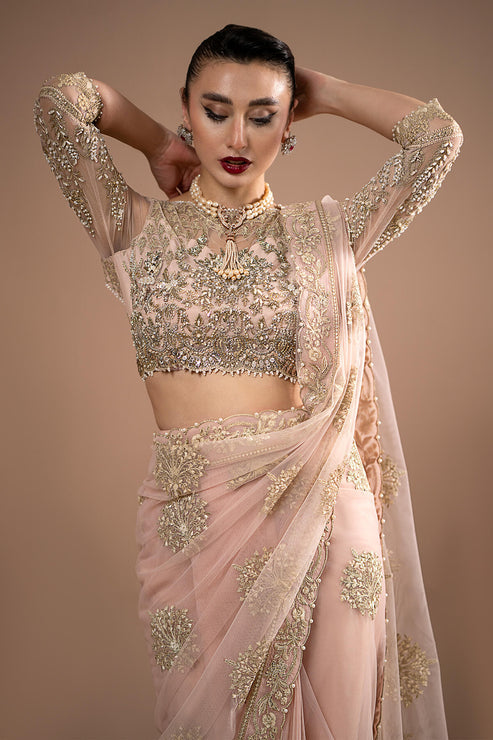 Imrozia Premium | Lumiere Luxury Sarees | 01 Rose Clair -  Imrozia Premium Formal - Original Designer Dress - House of Maryam