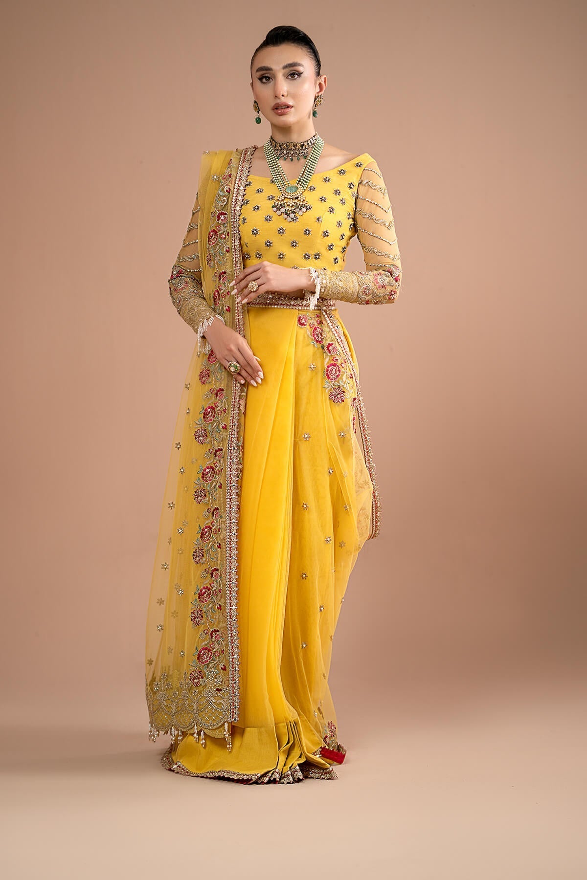 Imrozia Premium | Lumiere Luxury Sarees | 02 Lustrous Gold -  Imrozia Premium Formal - Original Designer Dress - House of Maryam