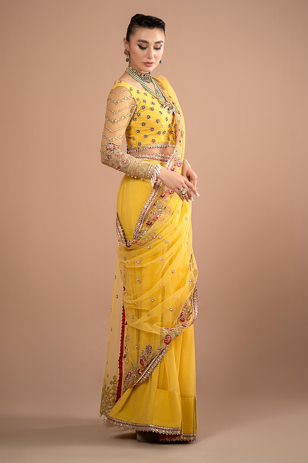 Imrozia Premium | Lumiere Luxury Sarees | 02 Lustrous Gold -  Imrozia Premium Formal - Original Designer Dress - House of Maryam