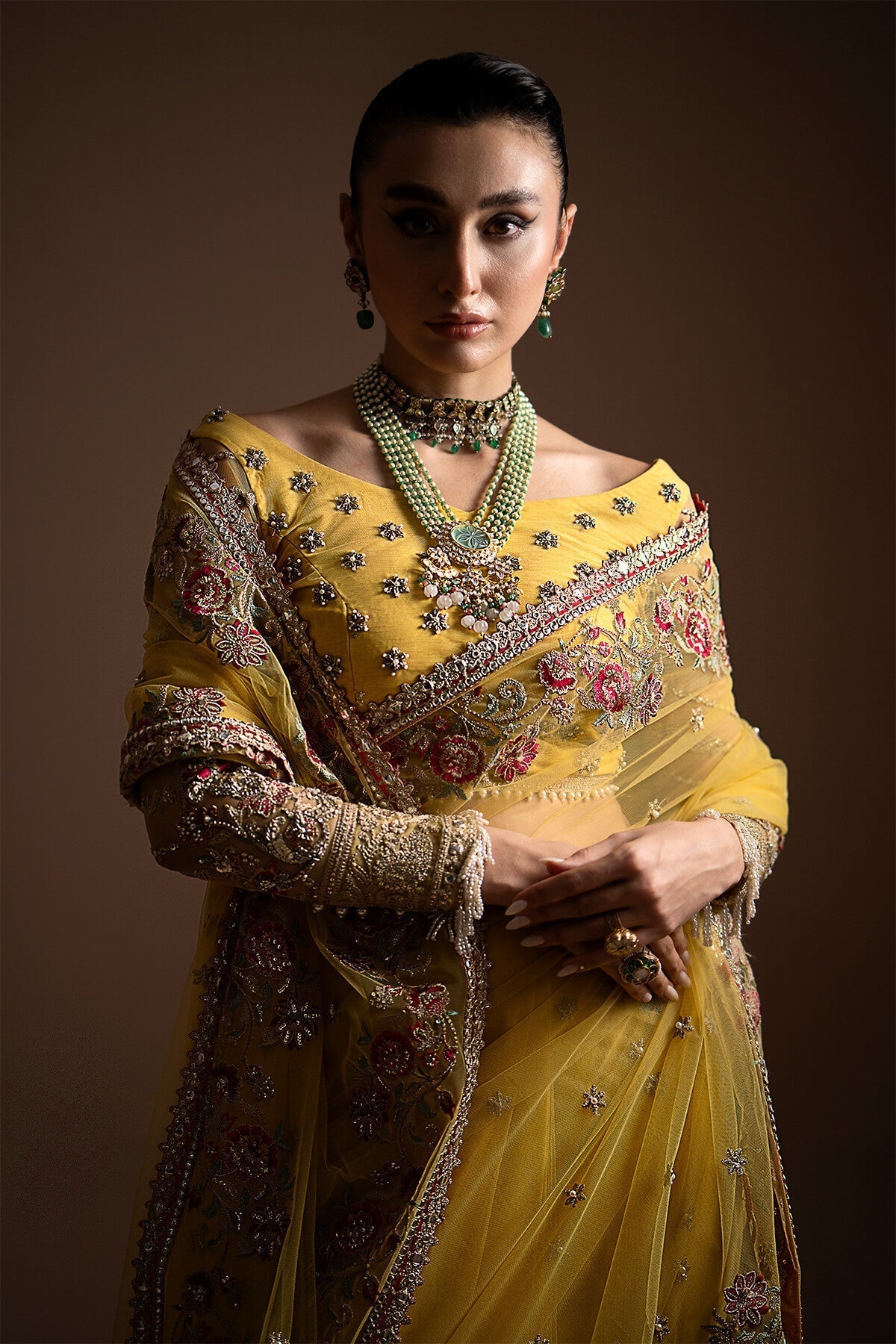 Imrozia Premium | Lumiere Luxury Sarees | 02 Lustrous Gold -  Imrozia Premium Formal - Original Designer Dress - House of Maryam