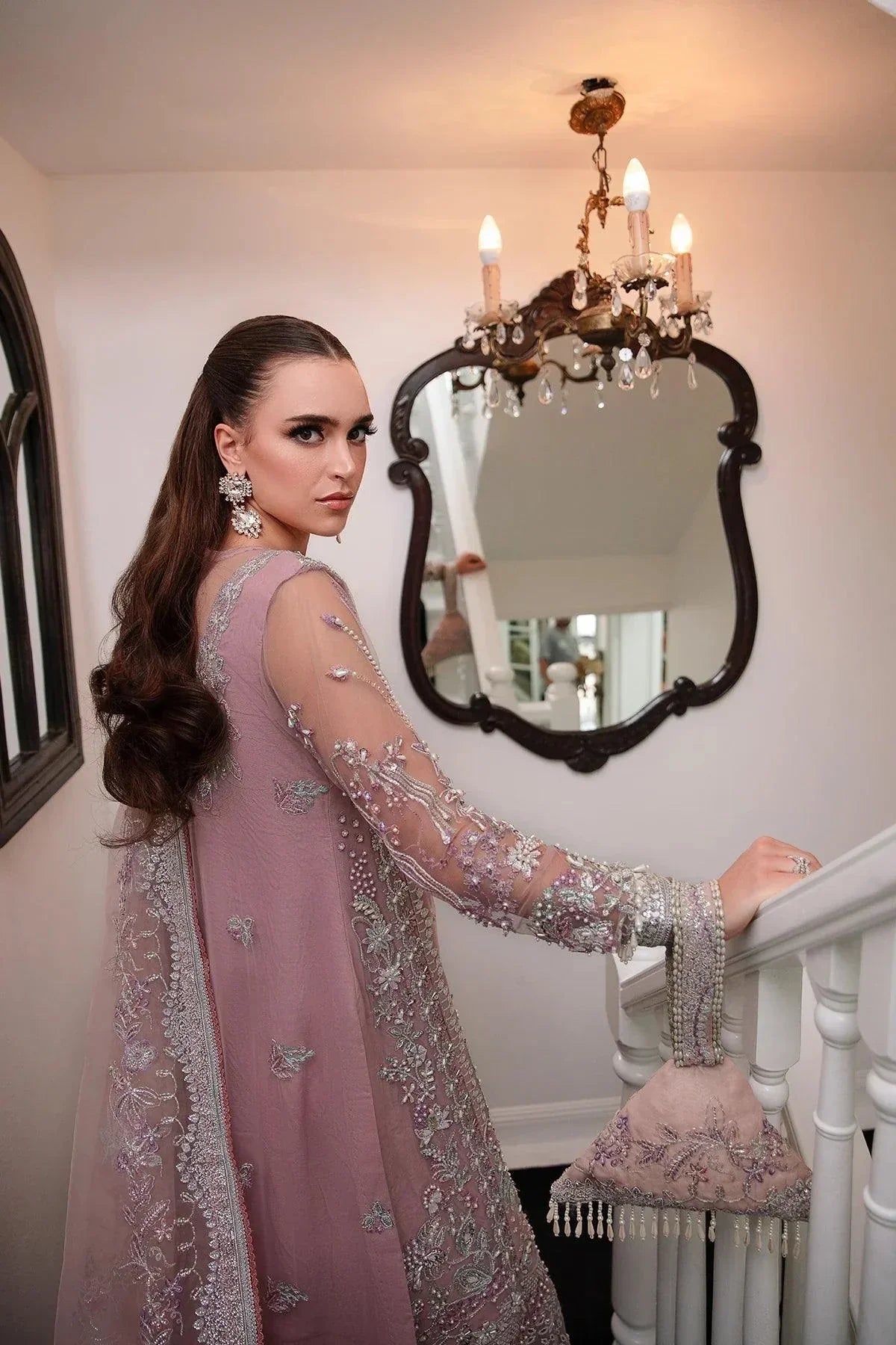 AJR Couture | Alif Luxury Wedding Formals 23 | Violet -  AJR Couture Bridal - Original Designer Dress - House of Maryam