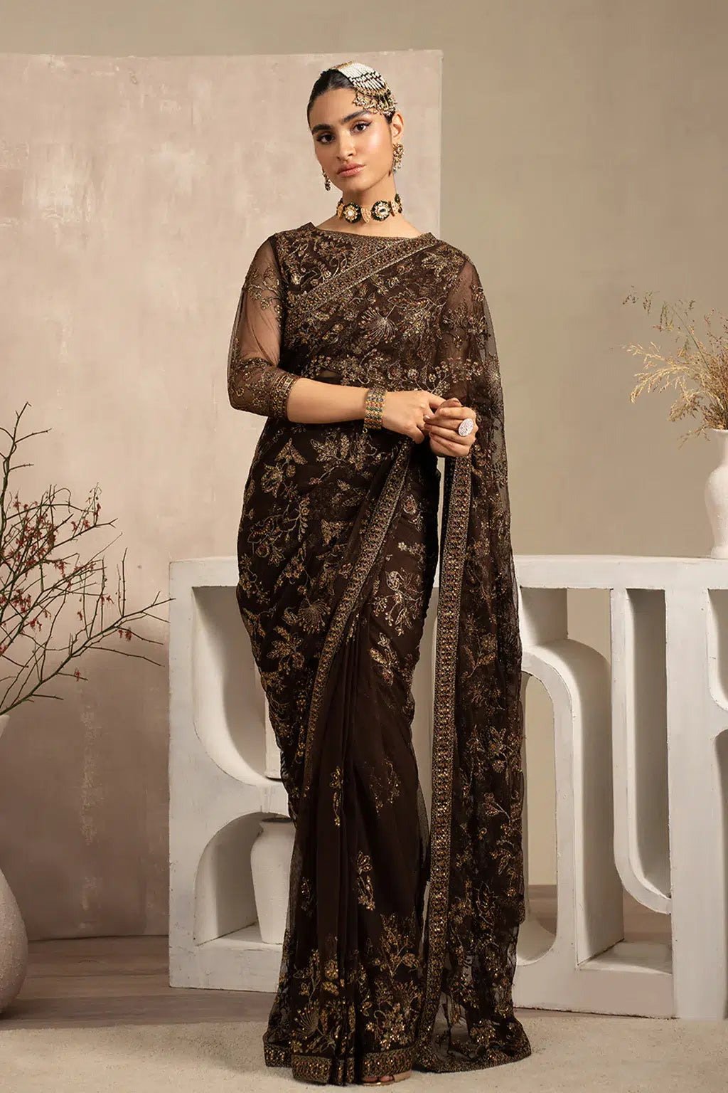 Zarif | Naqsh Festive Formals 23 | ZRN 01 SIYAH -  Zarif Formal - Original Designer Dress - House of Maryam