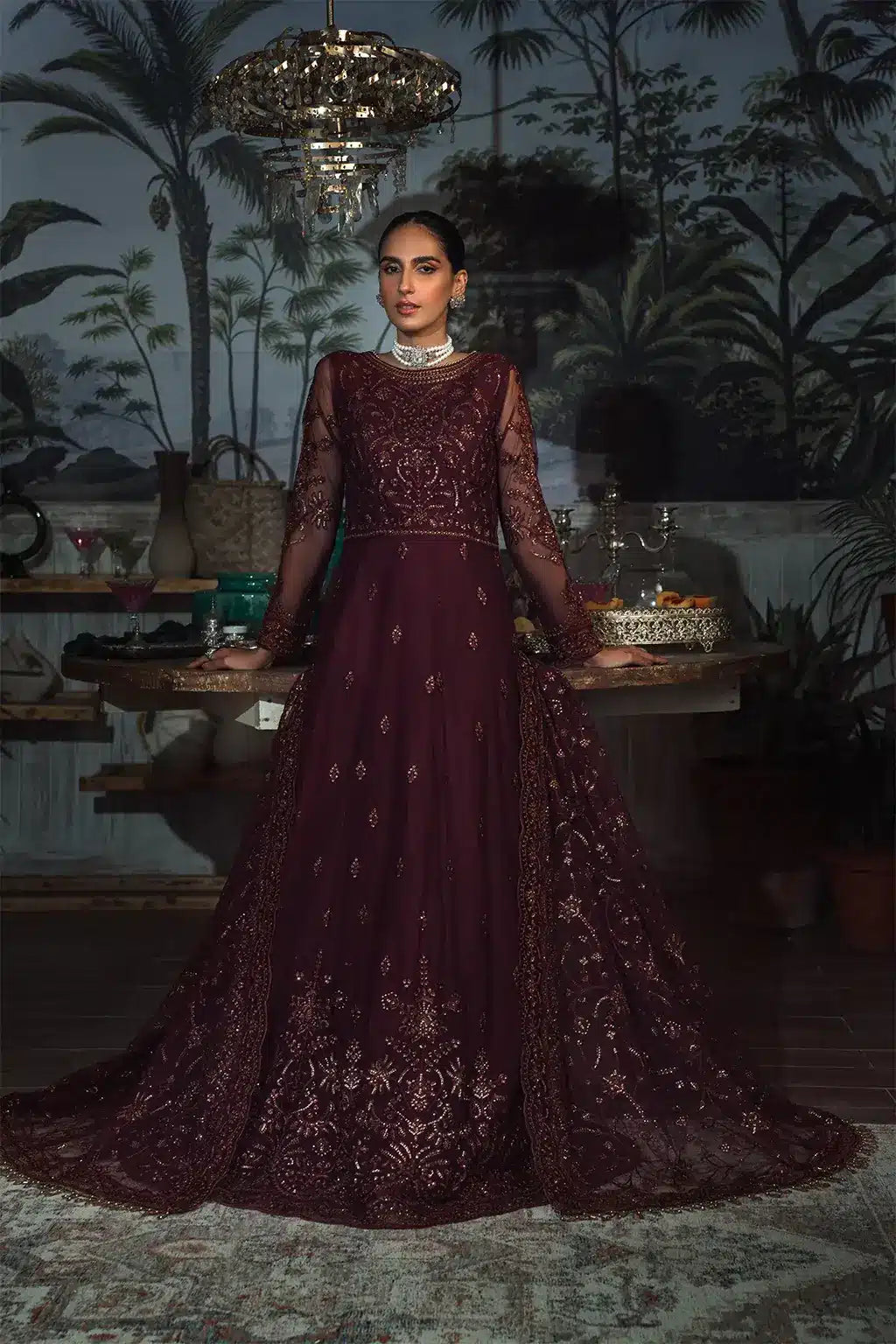 Zarif | LA ROSELLA Formals | ZLR 06 CARMINE -  Zarif Formal - Original Designer Dress - House of Maryam