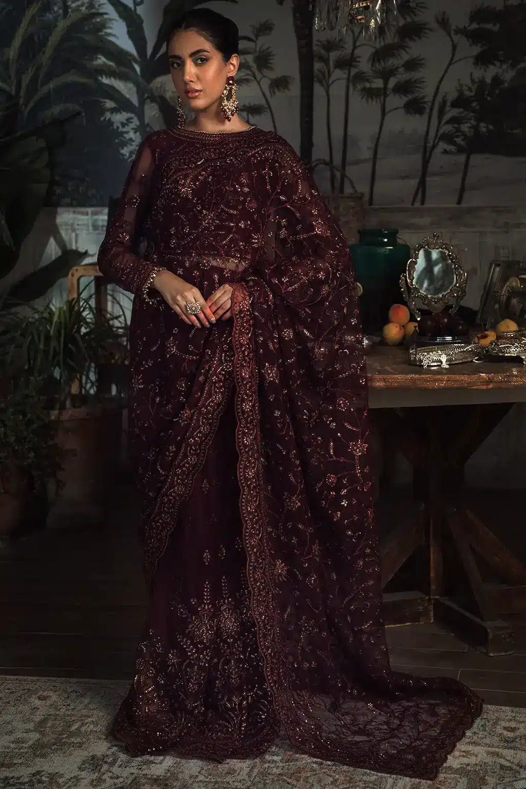 Zarif | LA ROSELLA Formals | ZLR 06 CARMINE -  Zarif Formal - Original Designer Dress - House of Maryam