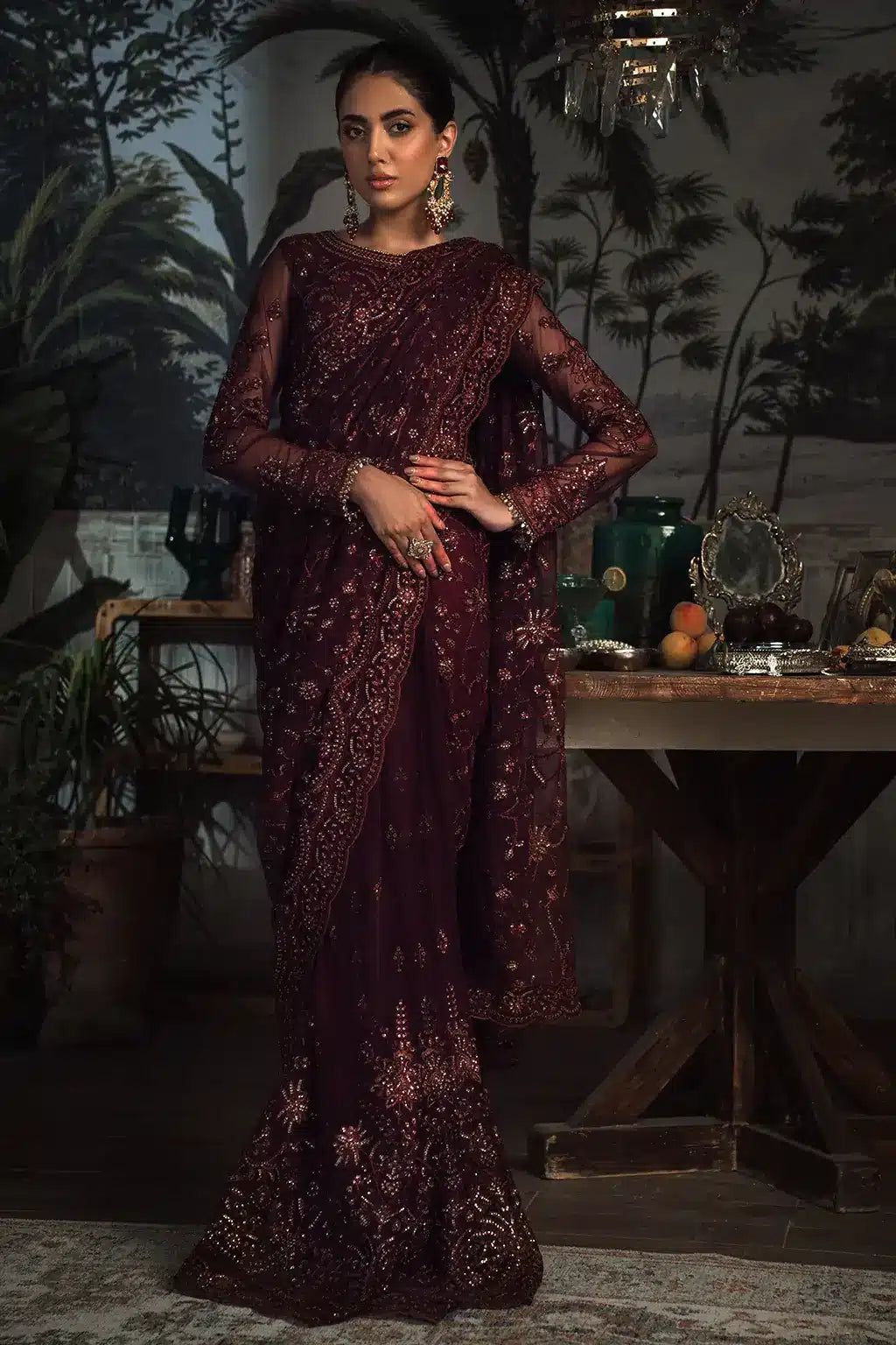 Zarif | LA ROSELLA Formals | ZLR 06 CARMINE -  Zarif Formal - Original Designer Dress - House of Maryam