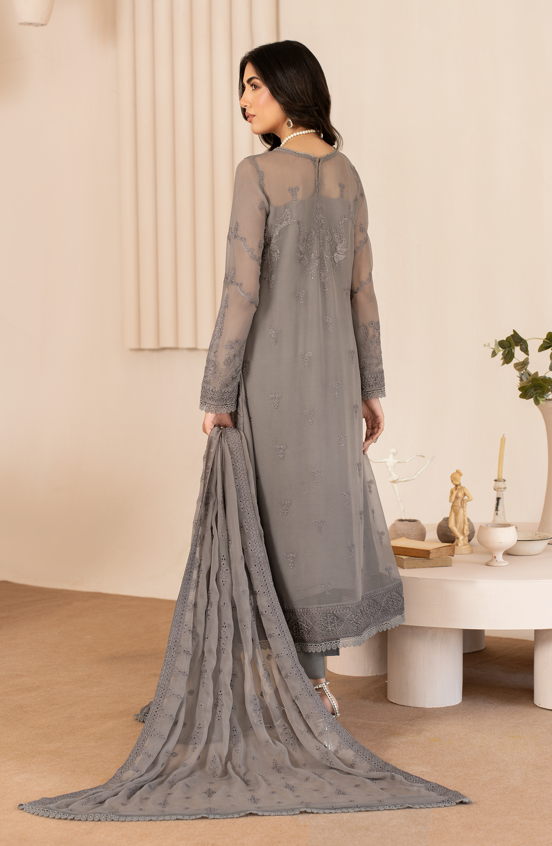 Zarif | Chiffon Edit | ZL 05 AYMAH -  Zarif Formal - Original Designer Dress - House of Maryam