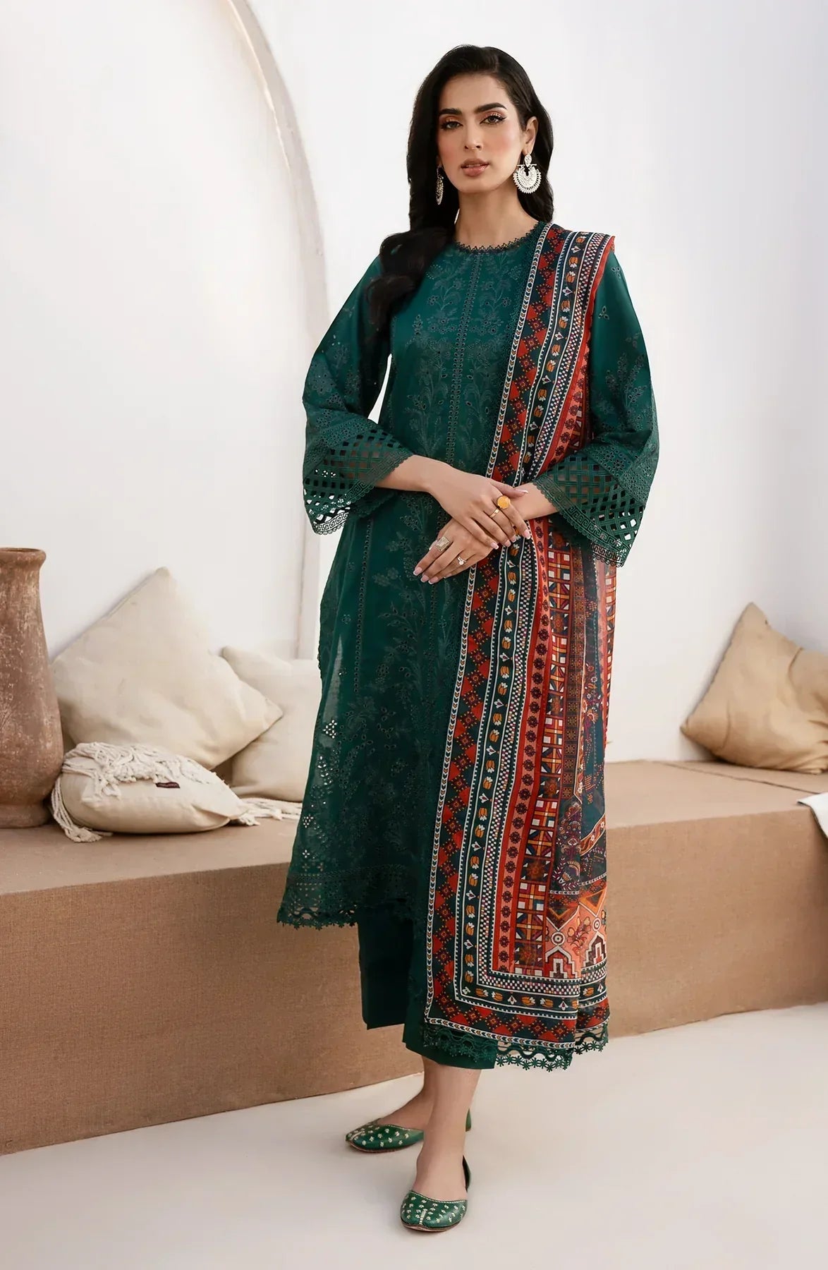 Zarif | Eid Lawn 24| ZL 01 MAPLE -  Zarif Luxury - Original Designer Dress - House of Maryam