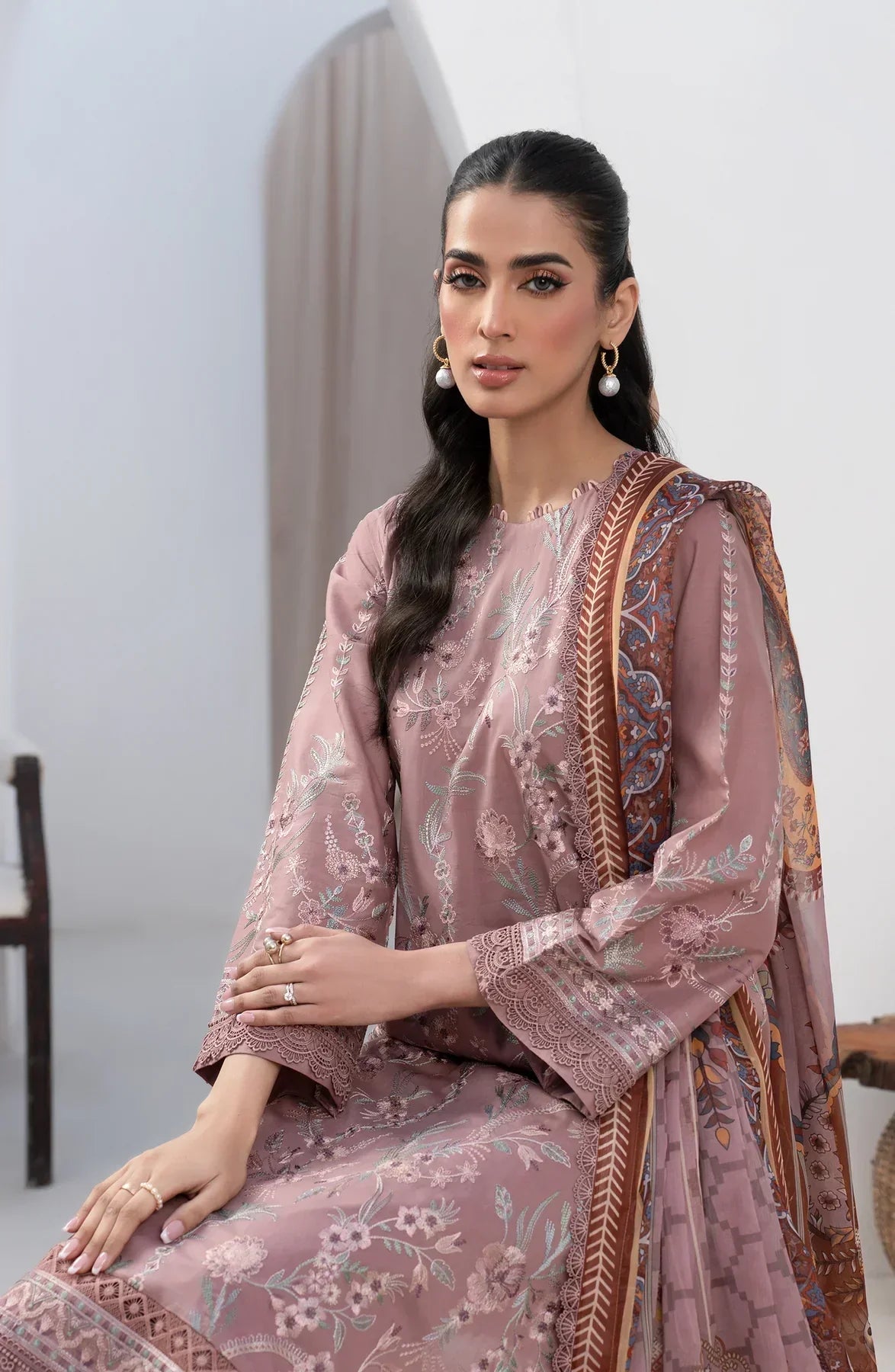 Zarif | Eid Lawn 24| ZL 05 FLORINA -  Zarif Luxury - Original Designer Dress - House of Maryam