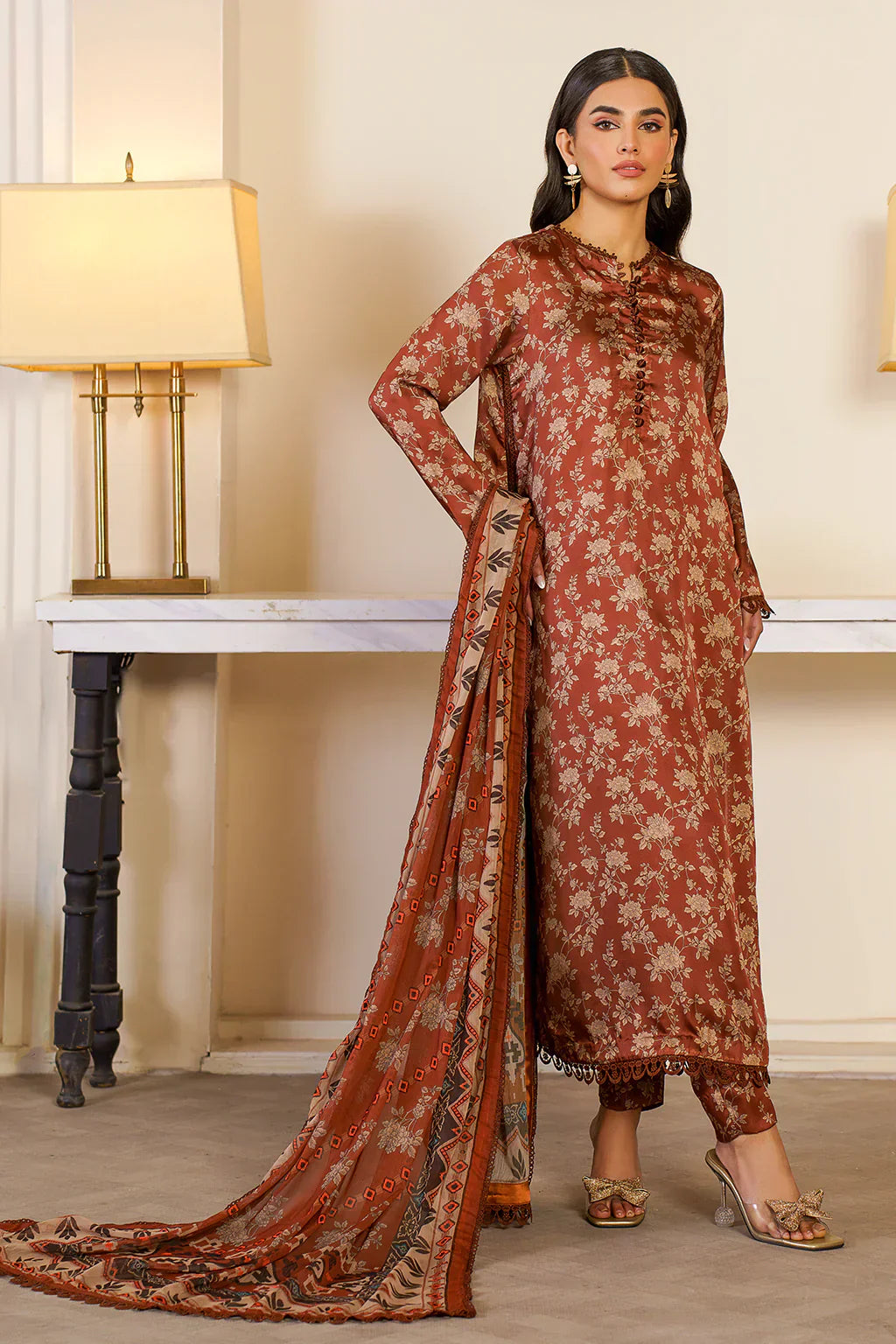 Zarif | Prints 24 | ZSP 06 BRONZE -  Zarif Luxury - Original Designer Dress - House of Maryam