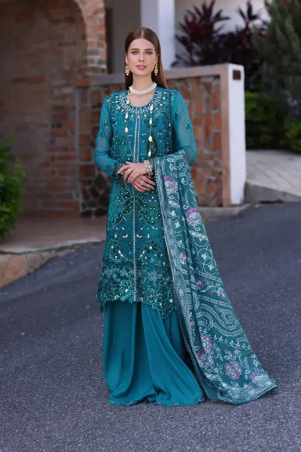 Noor by Saadia Asad | Chiffon Formals 23 | D8-Zarish -  Noor by Saadia Asad Formal - Original Designer Dress - House of Maryam