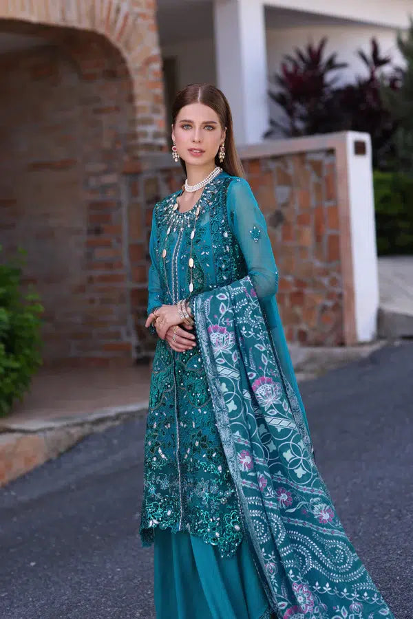 Noor by Saadia Asad | Chiffon Formals 23 | D8-Zarish -  Noor by Saadia Asad Formal - Original Designer Dress - House of Maryam
