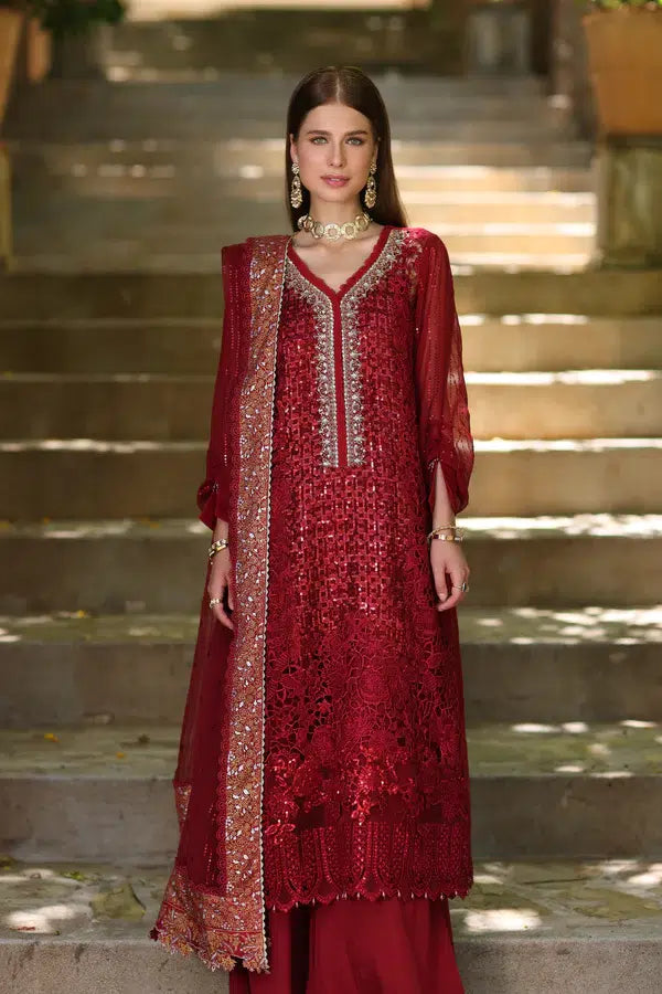 Noor by Saadia Asad | Chiffon Formals 23 | D3-Sirena -  Noor by Saadia Asad Formal - Original Designer Dress - House of Maryam