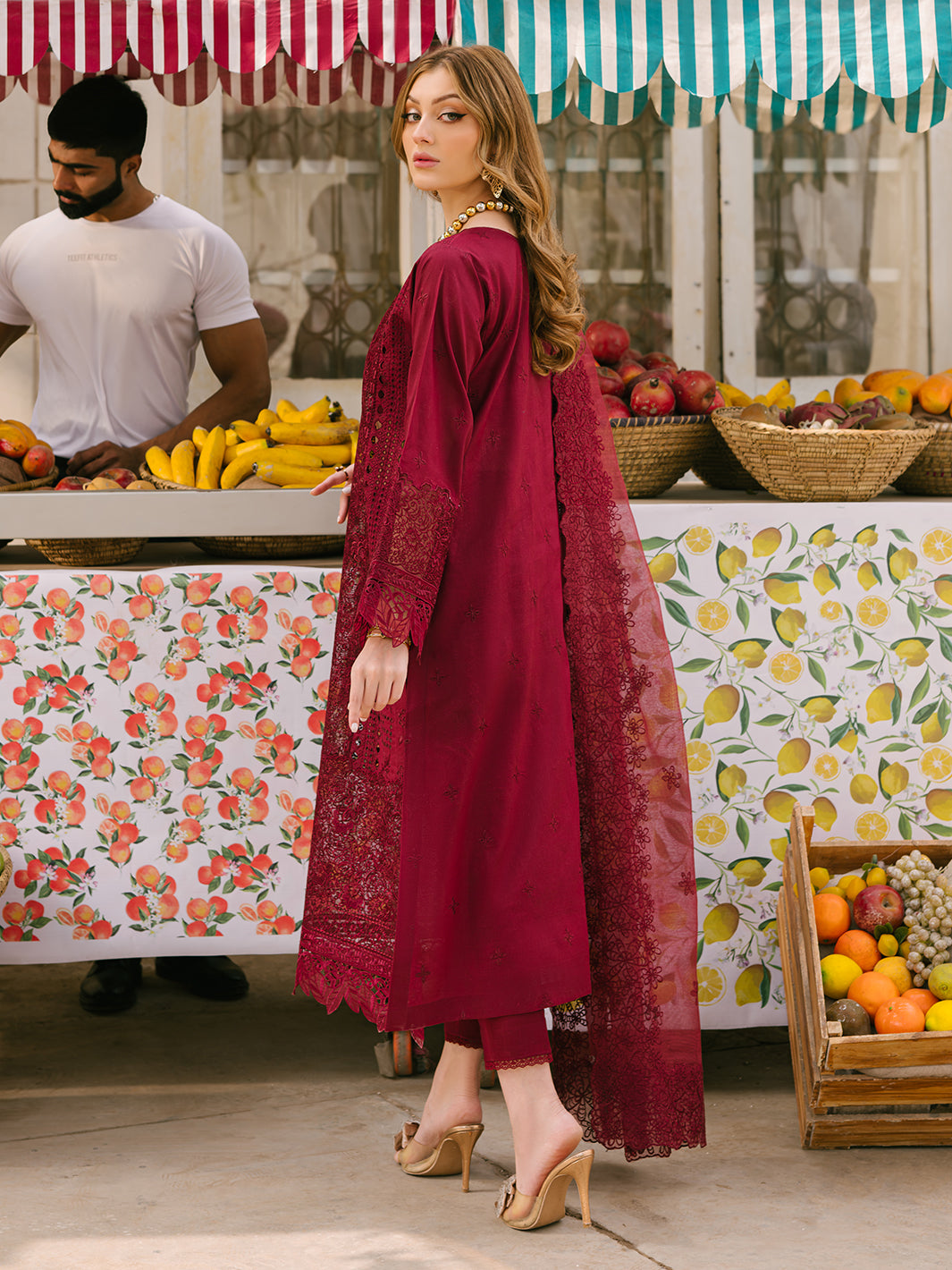 Mahnur | Mahrukh Eid Edit 24 | SCARLET DREAM -  Mahnur Luxury - Original Designer Dress - House of Maryam