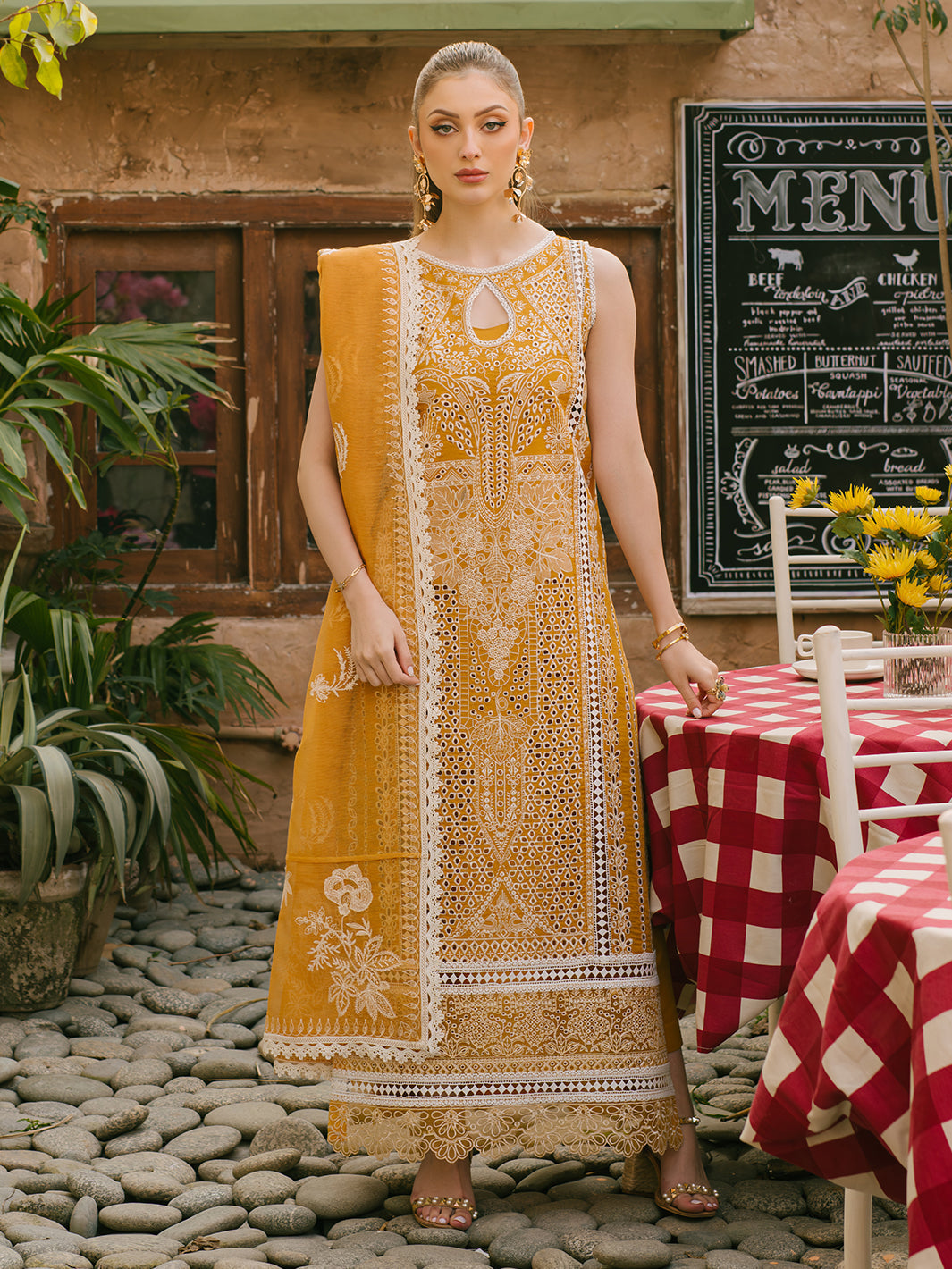 Mahnur | Mahrukh Eid Edit 24 | SUNFLOWER -  Mahnur Luxury - Original Designer Dress - House of Maryam