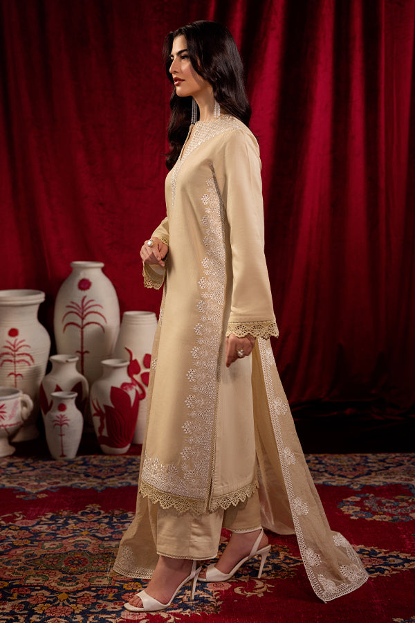 Saffron | Celestial Fall 24 |  FROSTED BEIGE -  Saffron Ladies Clothes - Original Designer Dress - House of Maryam