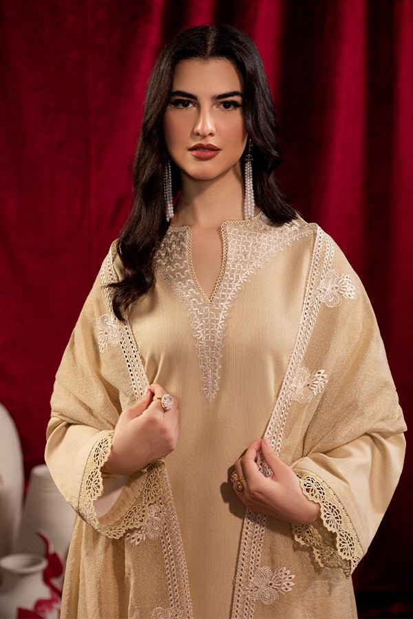 Saffron | Celestial Fall 24 |  FROSTED BEIGE -  Saffron Ladies Clothes - Original Designer Dress - House of Maryam