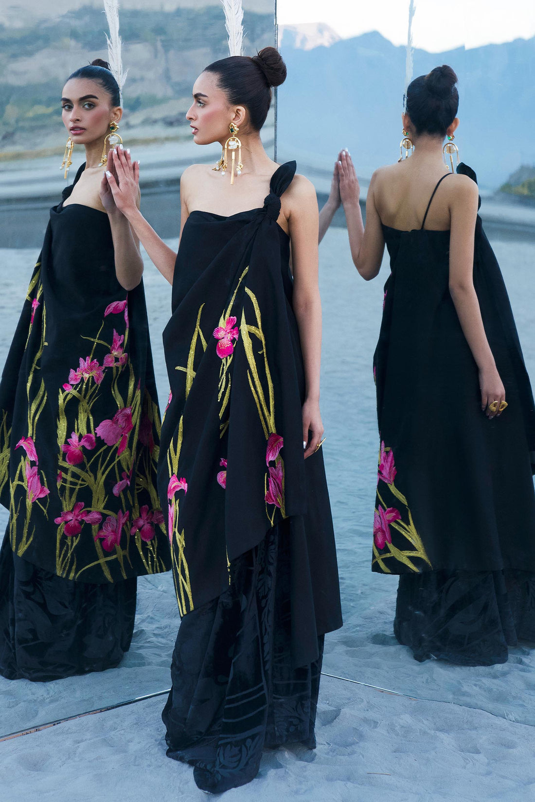 Sana Safinaz | Winter Shawl 24 | S241-003A-3CP -  Sana Safinaz Ladies Clothes - Original Designer Dress - House of Maryam