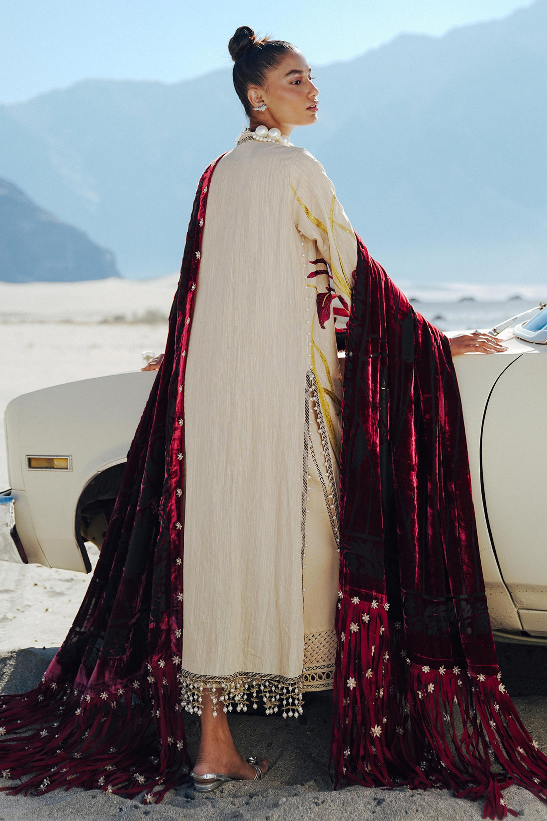 Sana Safinaz | Winter Shawl 24 | S241-003B-3CP -  Sana Safinaz Ladies Clothes - Original Designer Dress - House of Maryam