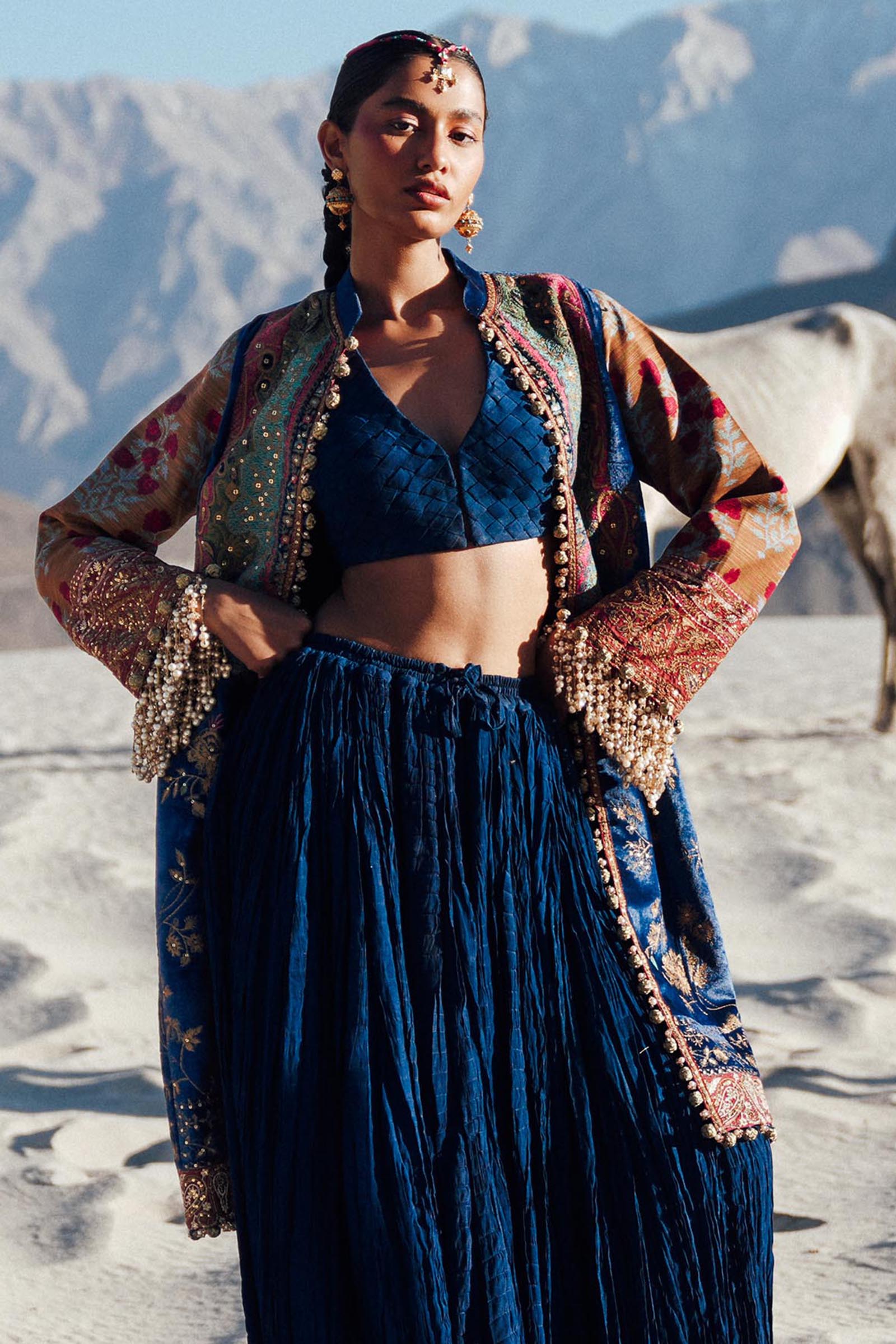 Sana Safinaz | Winter Shawl 24 | Velvet V241-001-3CP -  Sana Safinaz Ladies Clothes - Original Designer Dress - House of Maryam