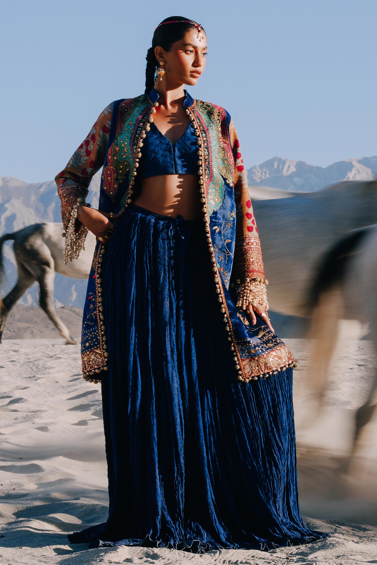 Sana Safinaz | Winter Shawl 24 | Velvet V241-001-3CP -  Sana Safinaz Ladies Clothes - Original Designer Dress - House of Maryam