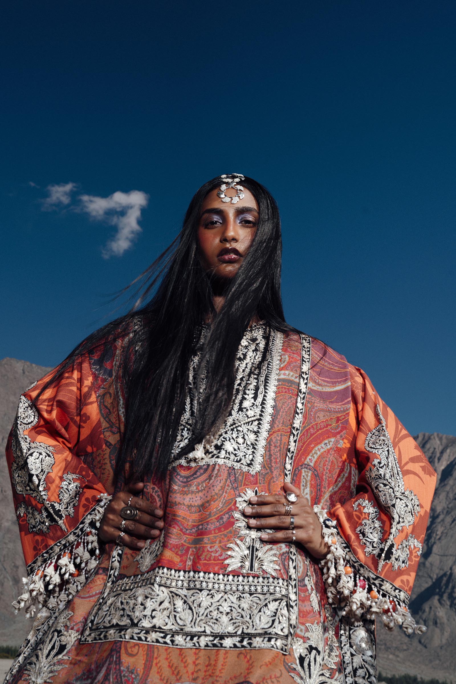 Sana Safinaz | Winter Shawl 24 | V241-007-3CP -  Sana Safinaz Ladies Clothes - Original Designer Dress - House of Maryam