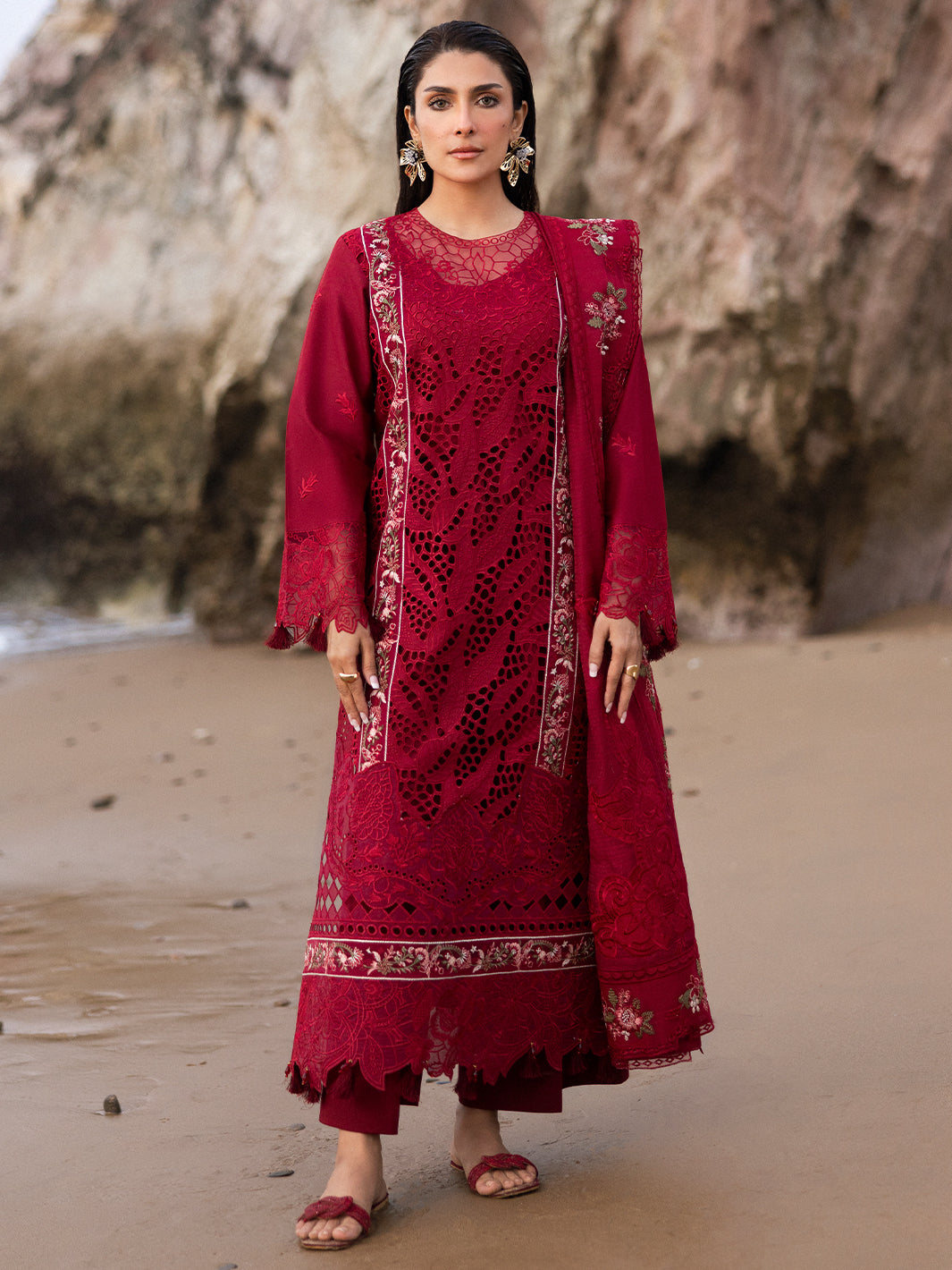 Mahnur | Sirena Luxury Lawn 25 | Scarlett -  Mahnur Ladies Clothes - Original Designer Dress - House of Maryam