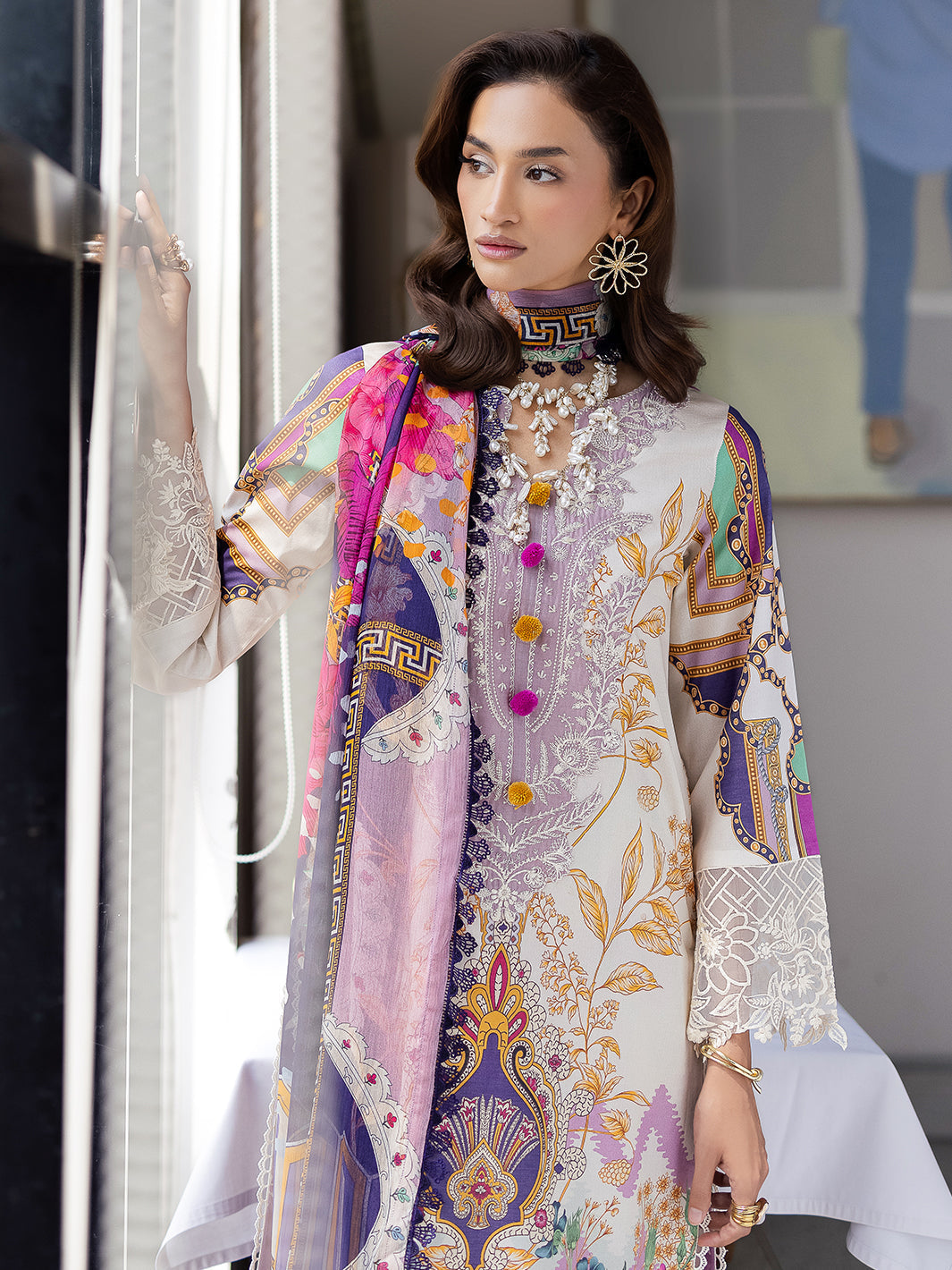 Mahnur | After Hours Luxury Lawn 25 | Sugar Rush -  Mahnur Ladies Clothes - Original Designer Dress - House of Maryam