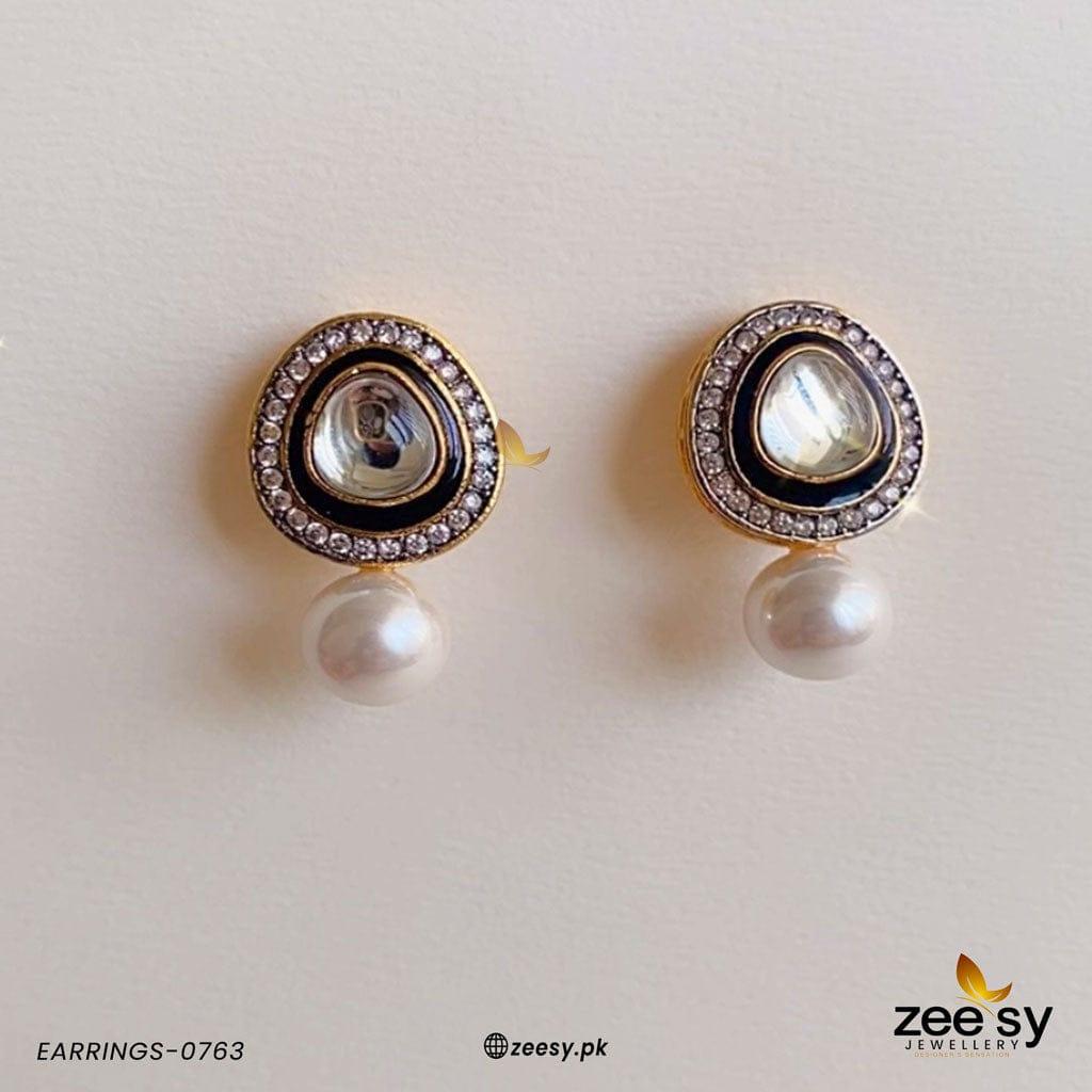 Earrings-0763 -  Zeesy Earrings - Original Designer Dress - House of Maryam