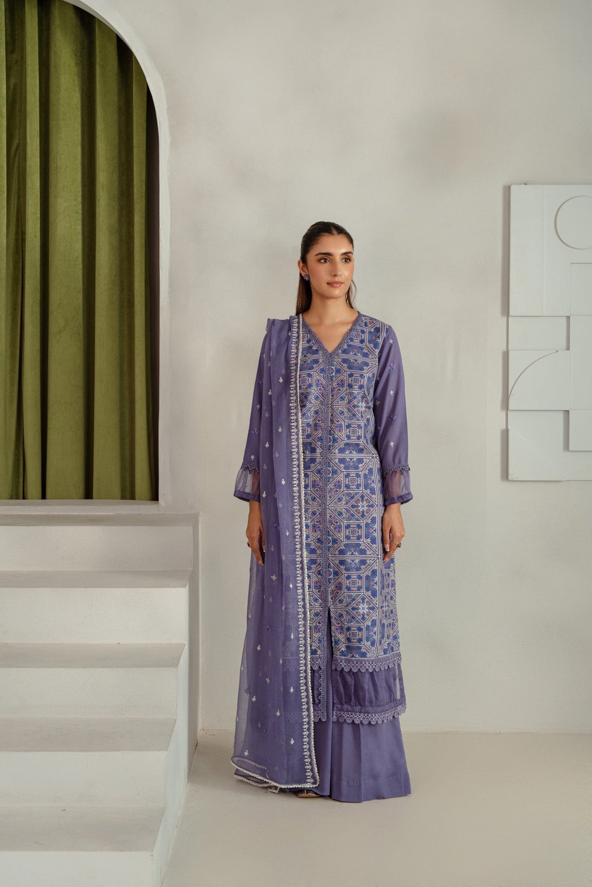 Taana Baana | Manzil Winter |  B3400A -  Taana Baana Ladies Clothes - Original Designer Dress - House of Maryam