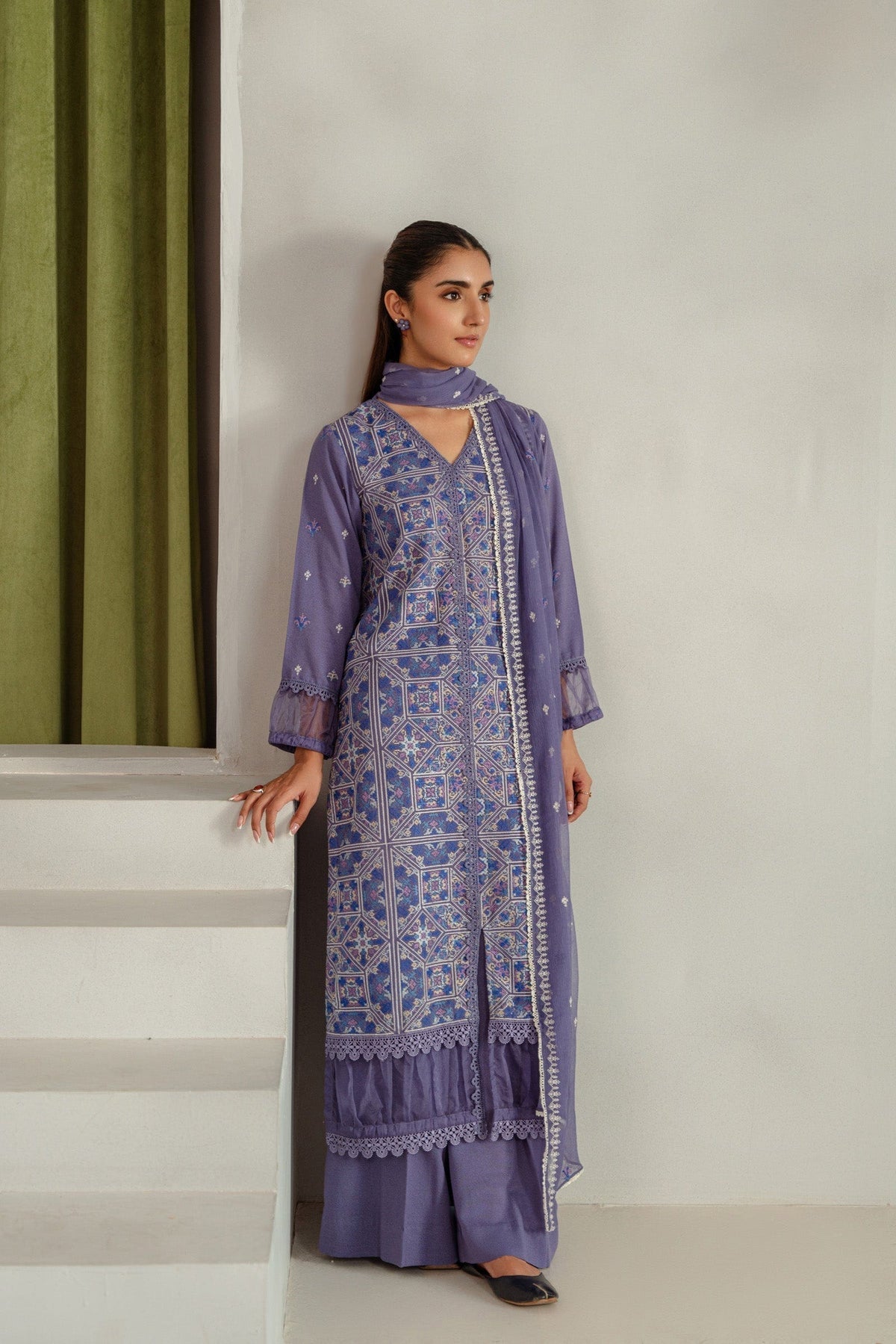 Taana Baana | Manzil Winter |  B3400A -  Taana Baana Ladies Clothes - Original Designer Dress - House of Maryam