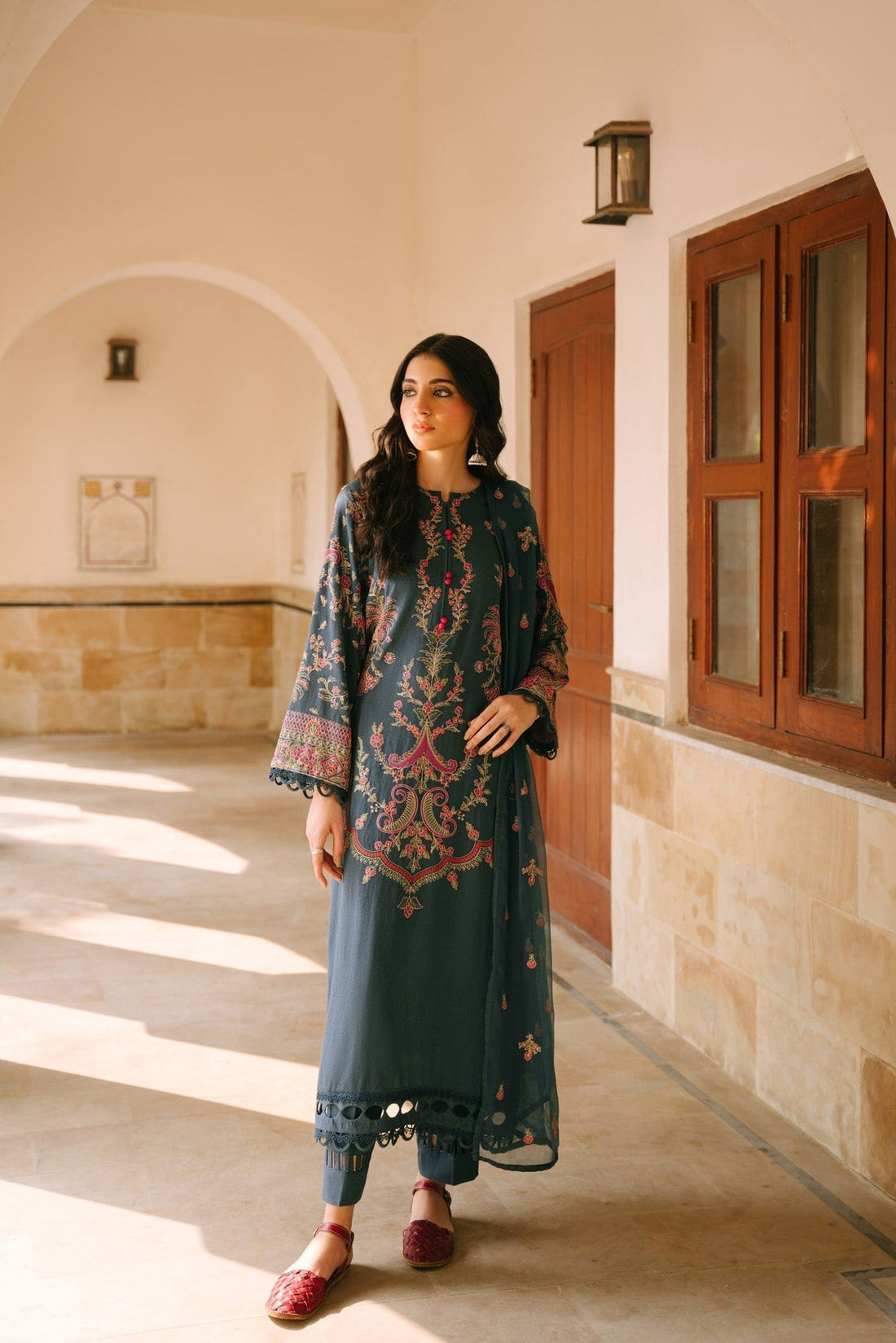 Taana Baana | Manzil Winter |  B3398 -  Taana Baana Ladies Clothes - Original Designer Dress - House of Maryam