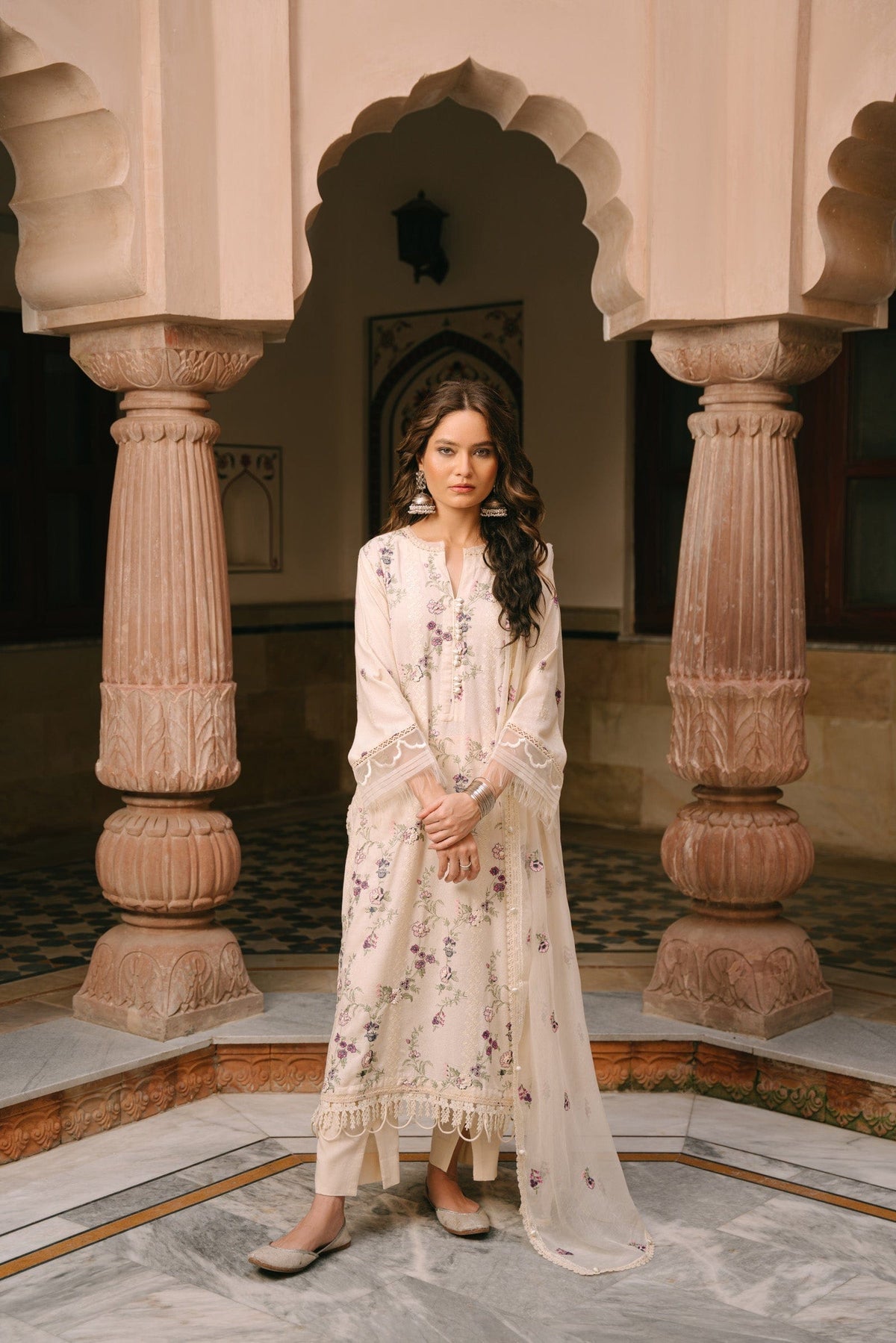 Taana Baana | Manzil Winter |  M3404A -  Taana Baana Ladies Clothes - Original Designer Dress - House of Maryam