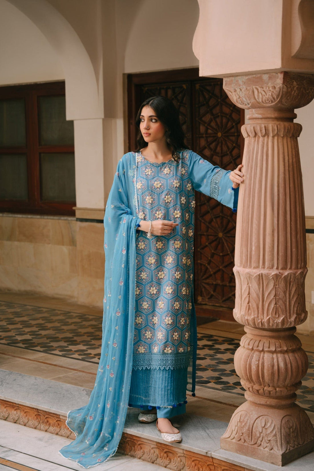 Taana Baana | Manzil Winter |   M3403A -  Taana Baana Ladies Clothes - Original Designer Dress - House of Maryam
