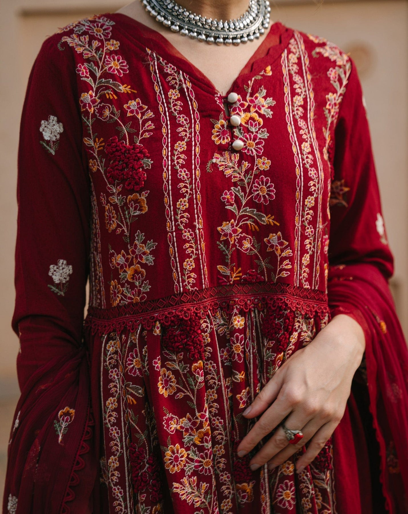 Taana Baana | Manzil Winter |  M3402B -  Taana Baana Ladies Clothes - Original Designer Dress - House of Maryam