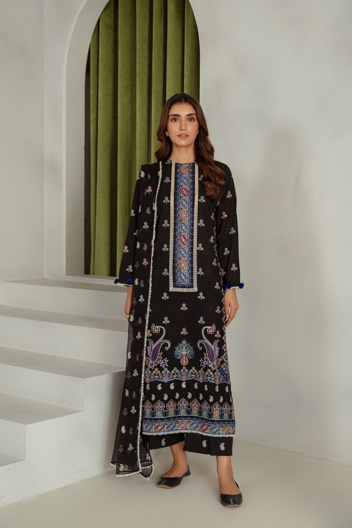 Taana Baana | Manzil Winter |  S3395B -  Taana Baana Ladies Clothes - Original Designer Dress - House of Maryam