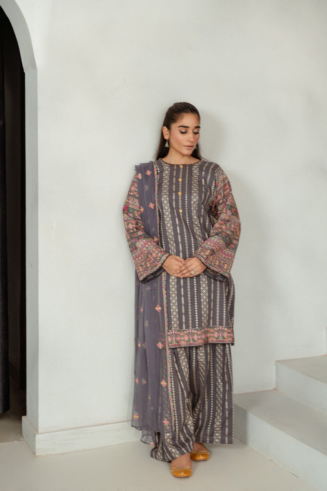 Taana Baana | Manzil Winter |  B3401B -  Taana Baana Ladies Clothes - Original Designer Dress - House of Maryam