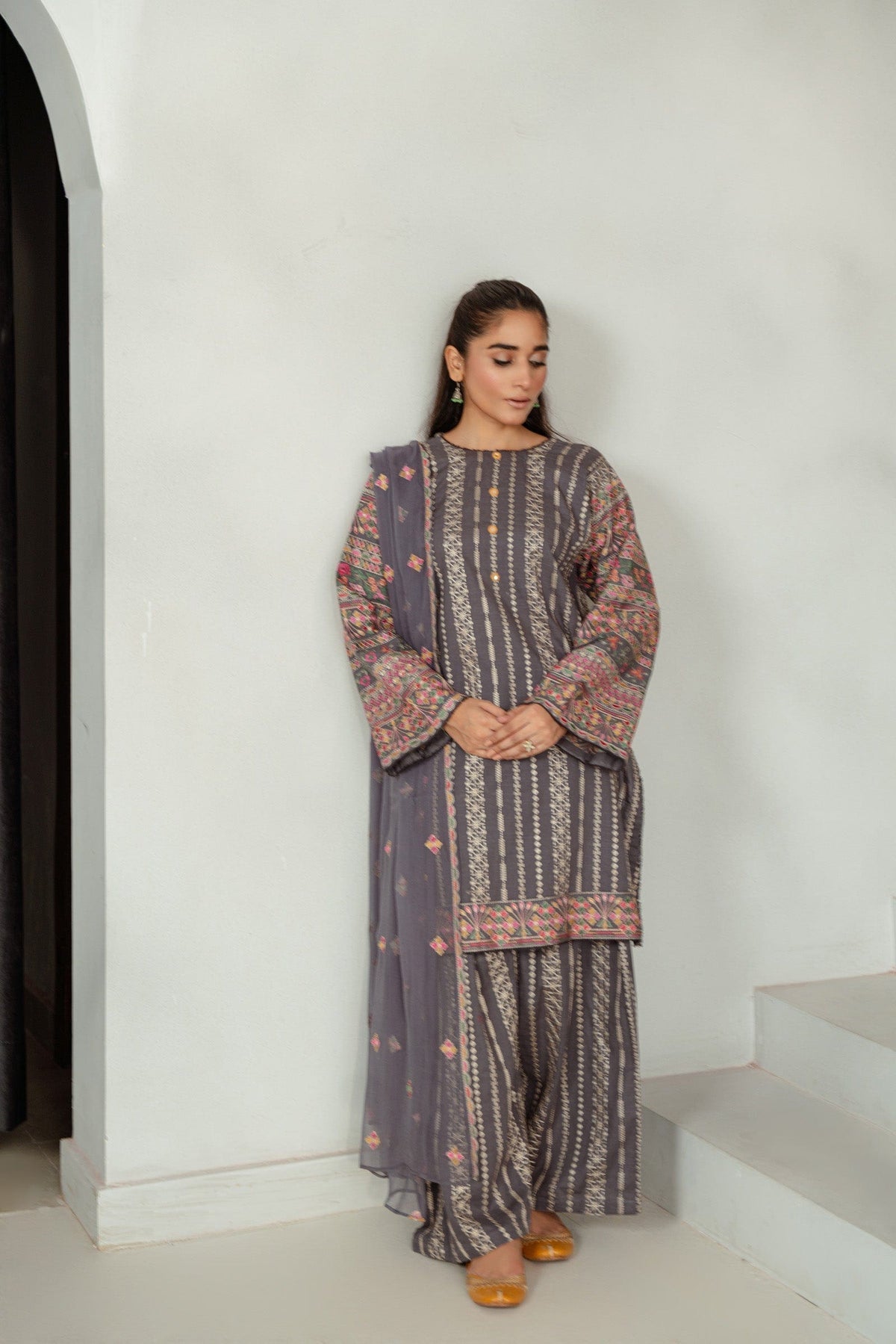 Taana Baana | Manzil Winter |  B3401B -  Taana Baana Ladies Clothes - Original Designer Dress - House of Maryam