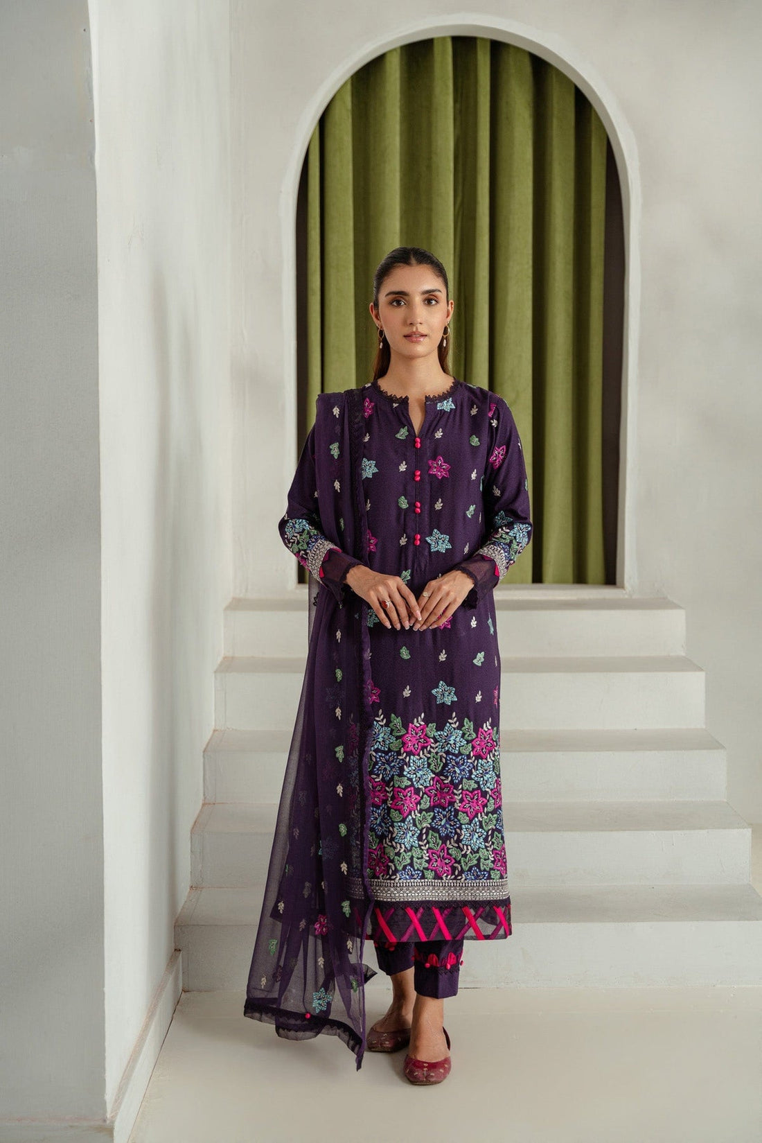 Taana Baana | Manzil Winter |  C3408B -  Taana Baana Ladies Clothes - Original Designer Dress - House of Maryam