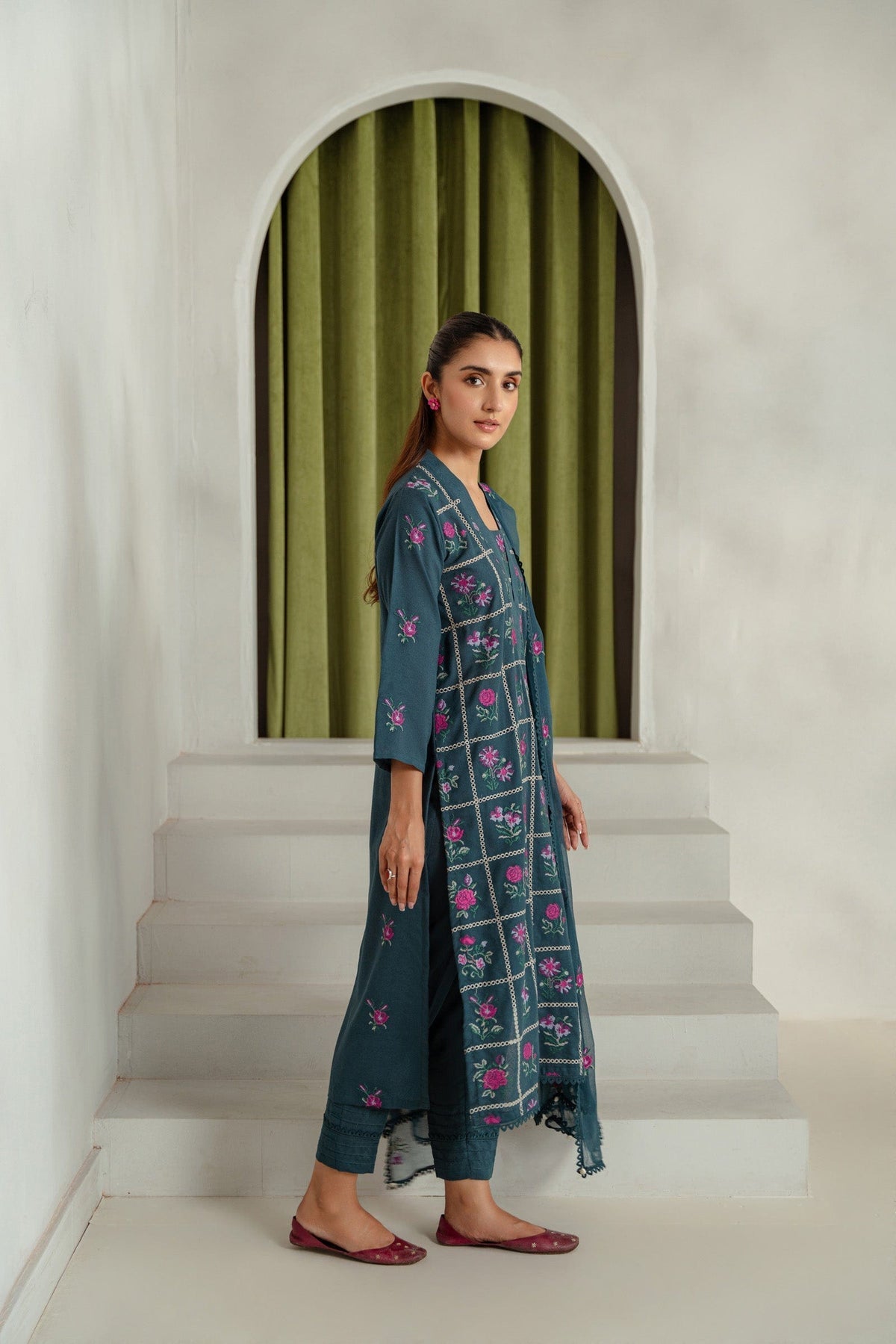Taana Baana | Manzil Winter |  B3396 -  Taana Baana Ladies Clothes - Original Designer Dress - House of Maryam