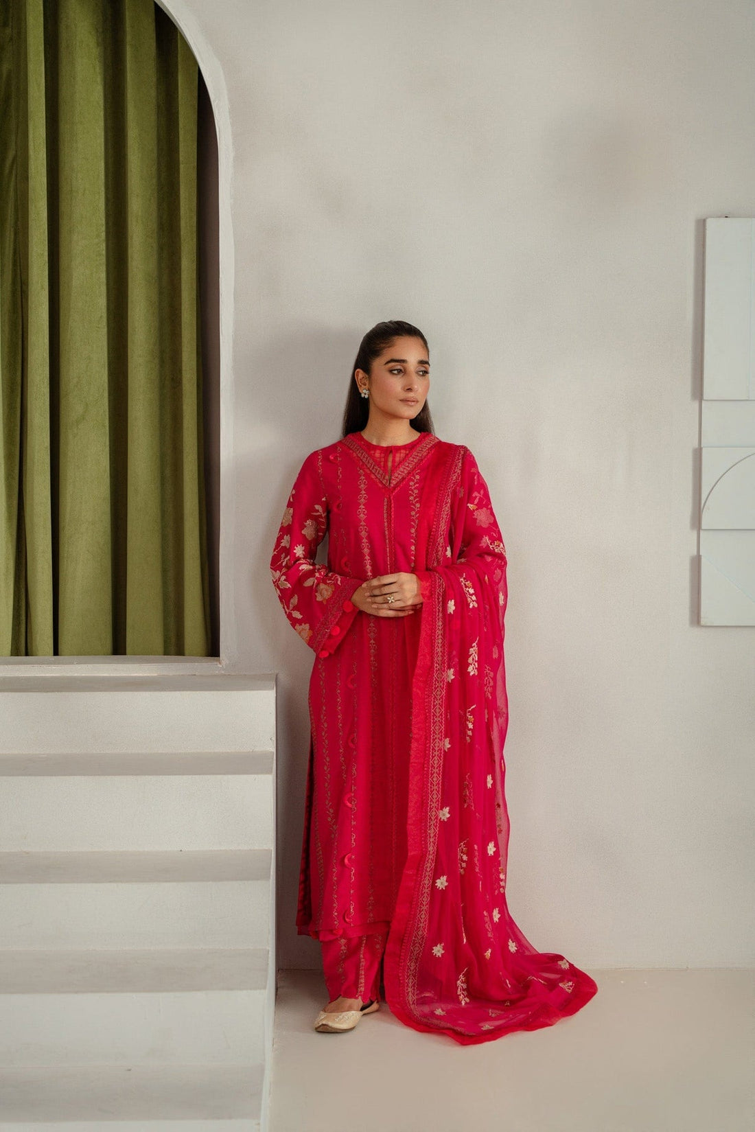 Taana Baana | Manzil Winter |  C3410A -  Taana Baana Ladies Clothes - Original Designer Dress - House of Maryam