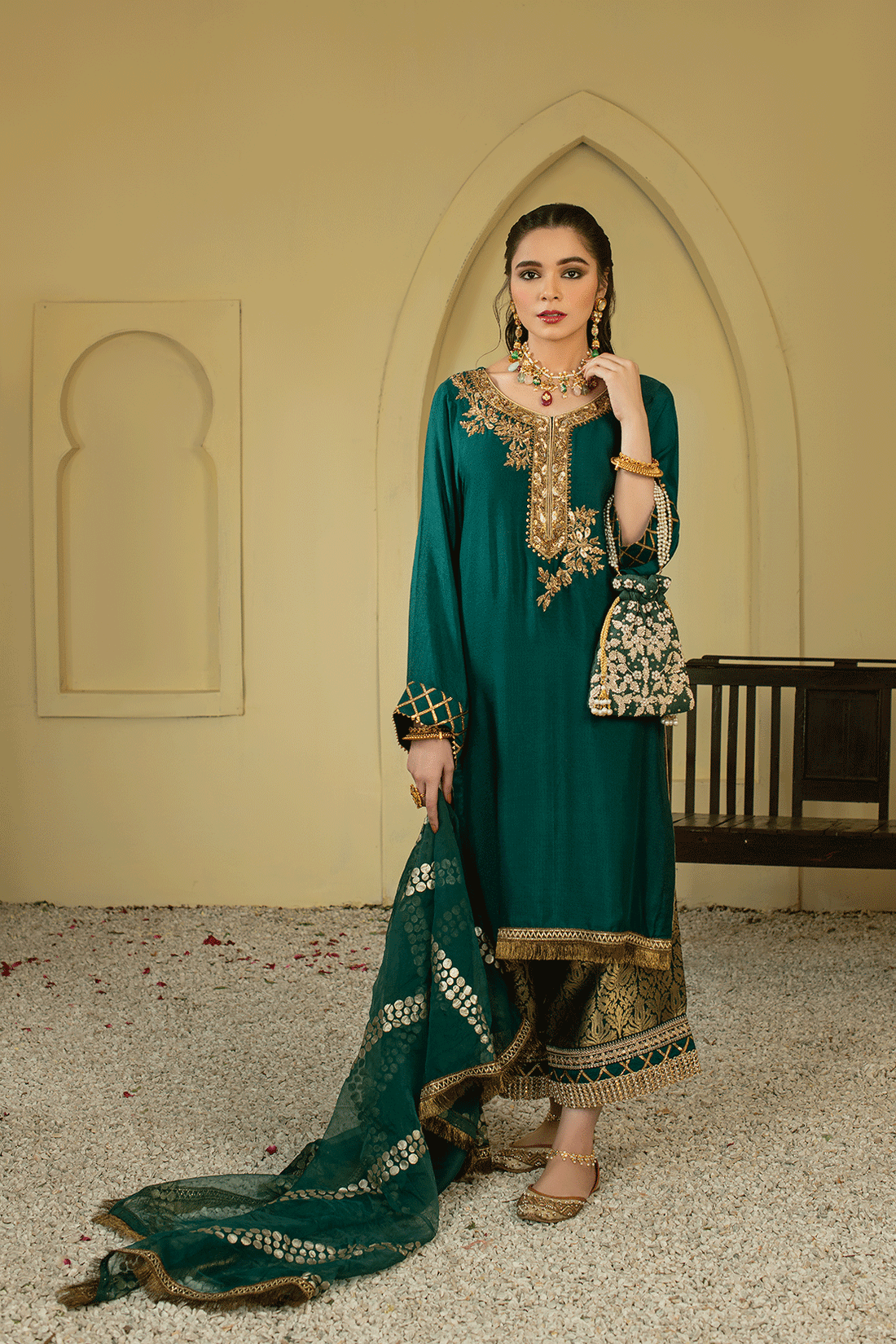 Leon | Leon Luxe Collection | MEHRUNISA -  Leon Formal - Original Designer Dress - House of Maryam
